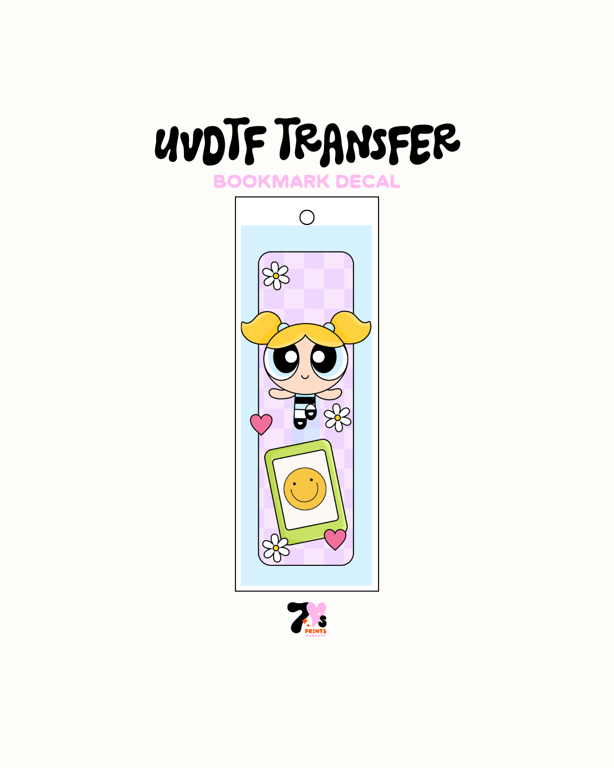 Yellow Girl - UVDTF Bookmark Decal