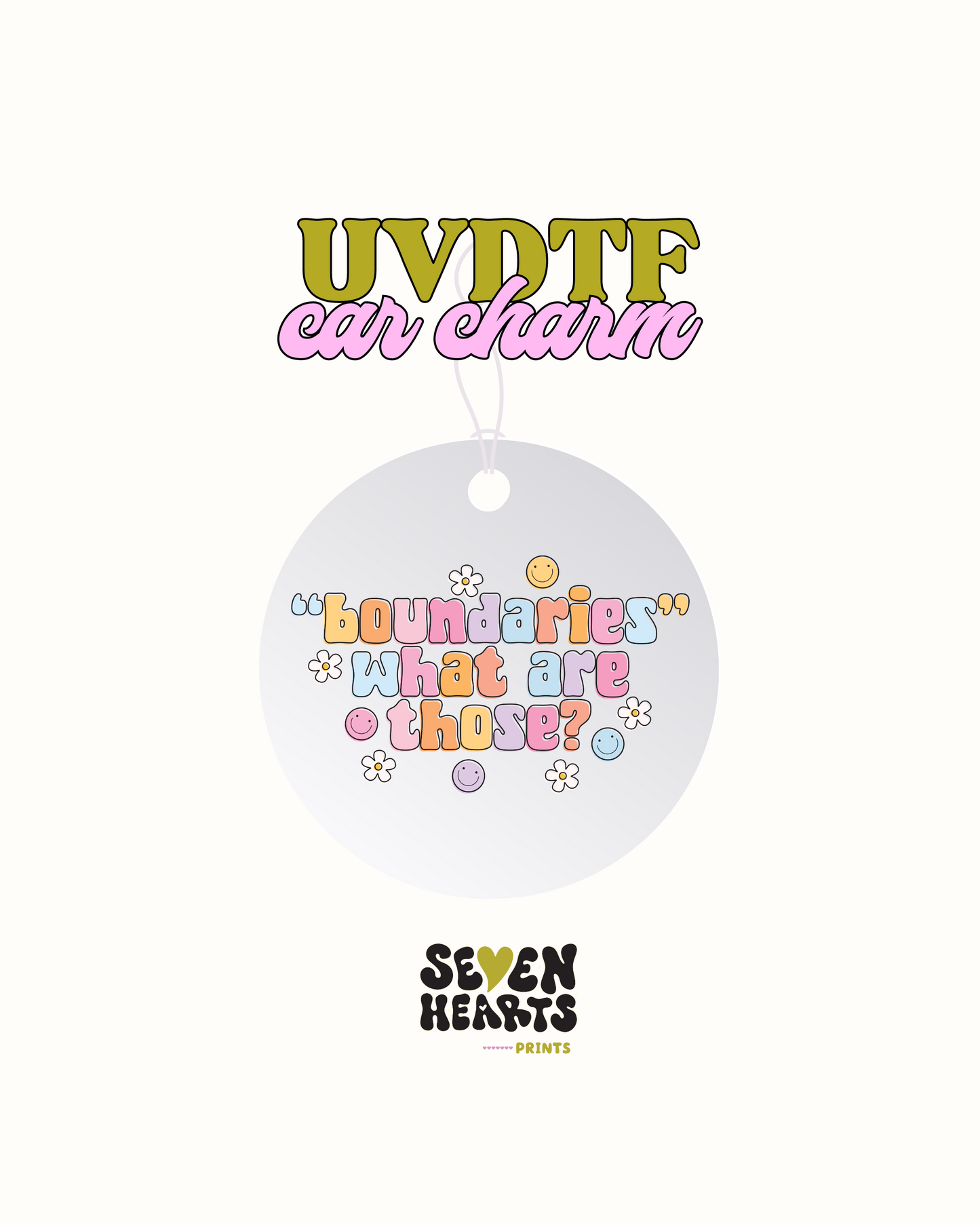 Límites - Calcomanía de encanto de coche