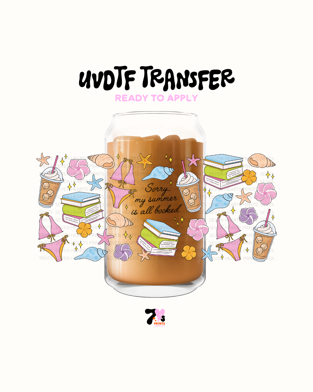 My summer is all booked - UVDTF Wrap