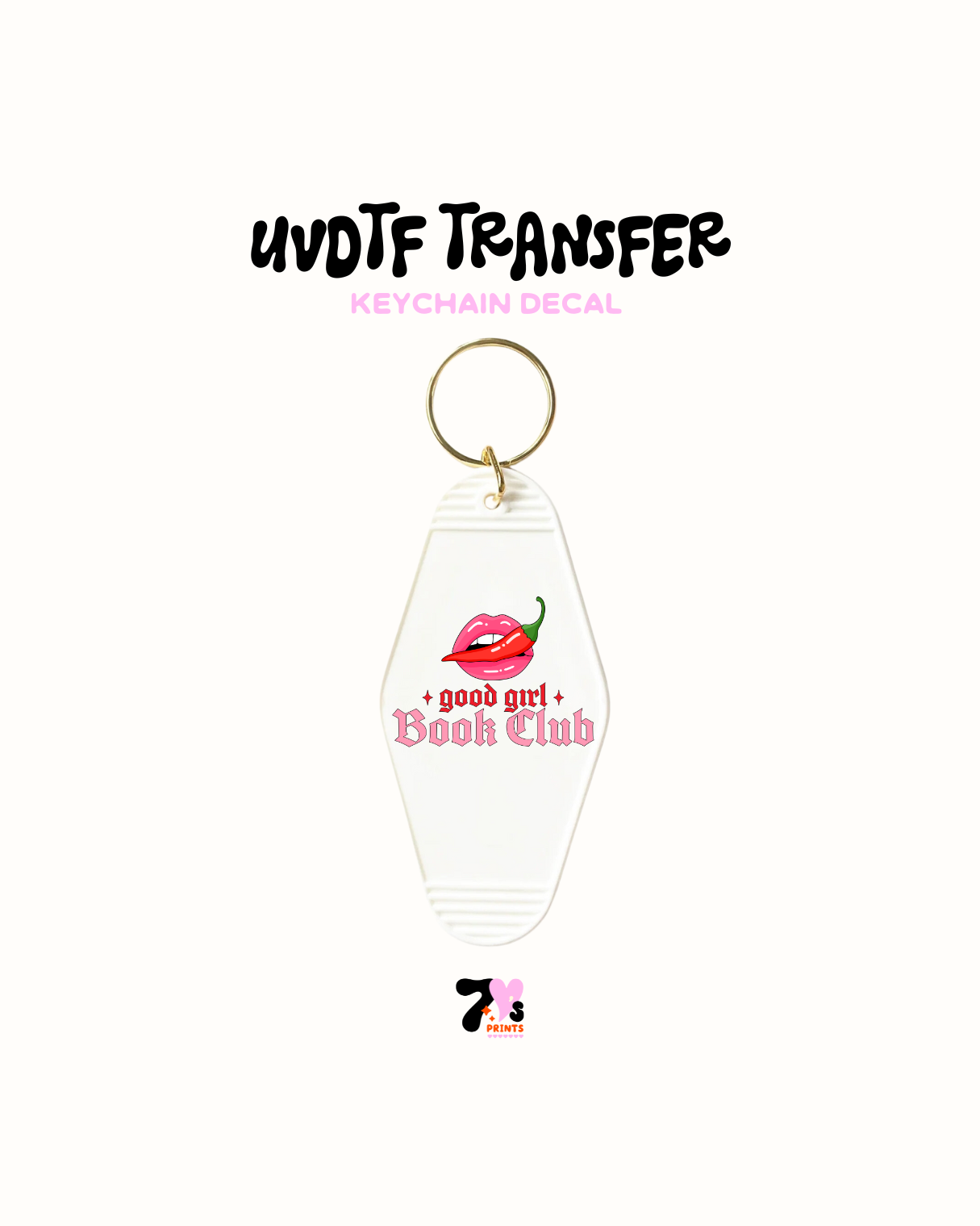 1989 - Juego de 5 calcomanías para llaveros