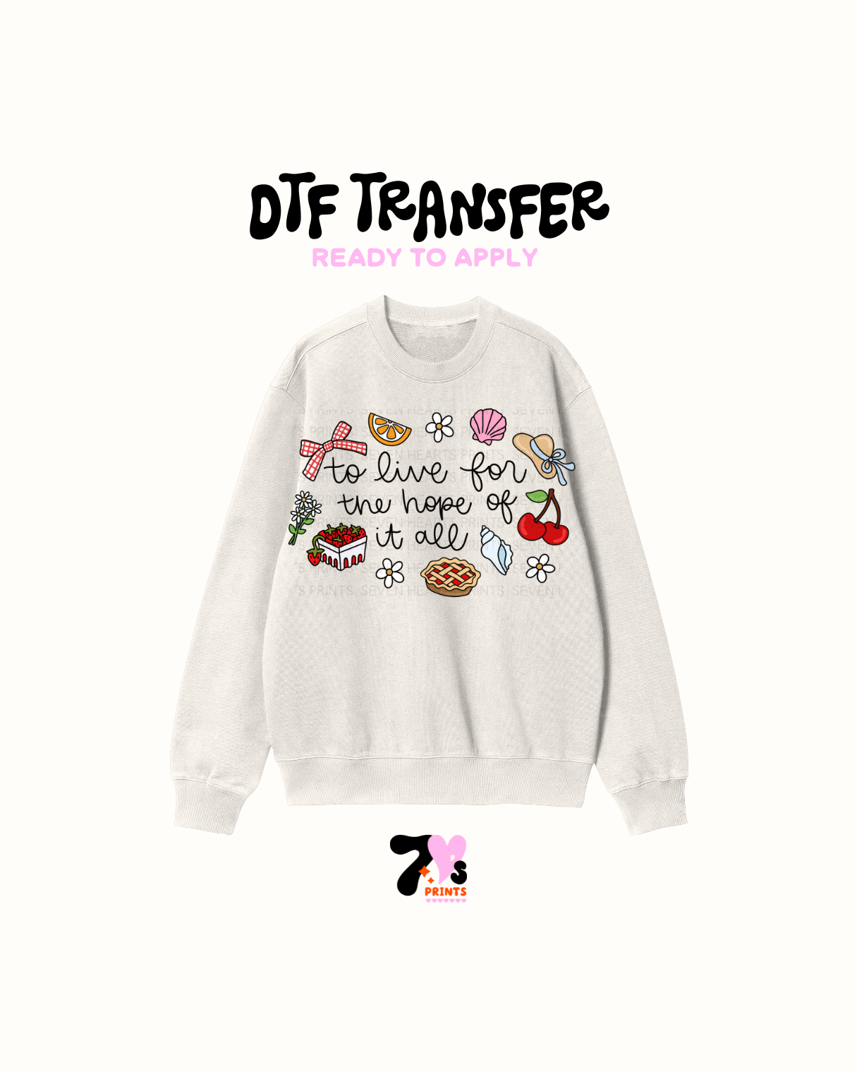 To live for the hope - DTF Transfer