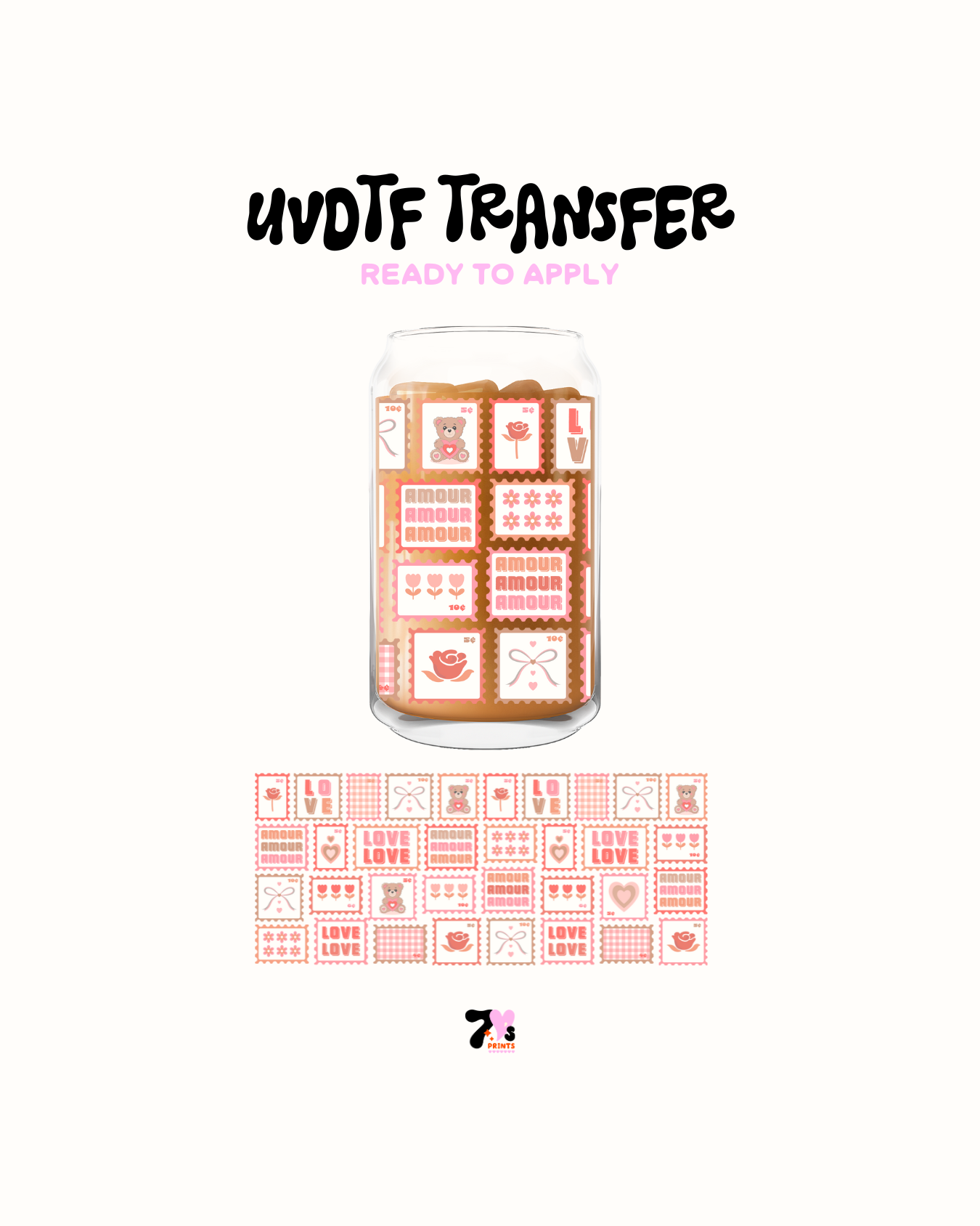 Love stamps - UVDTF Wrap