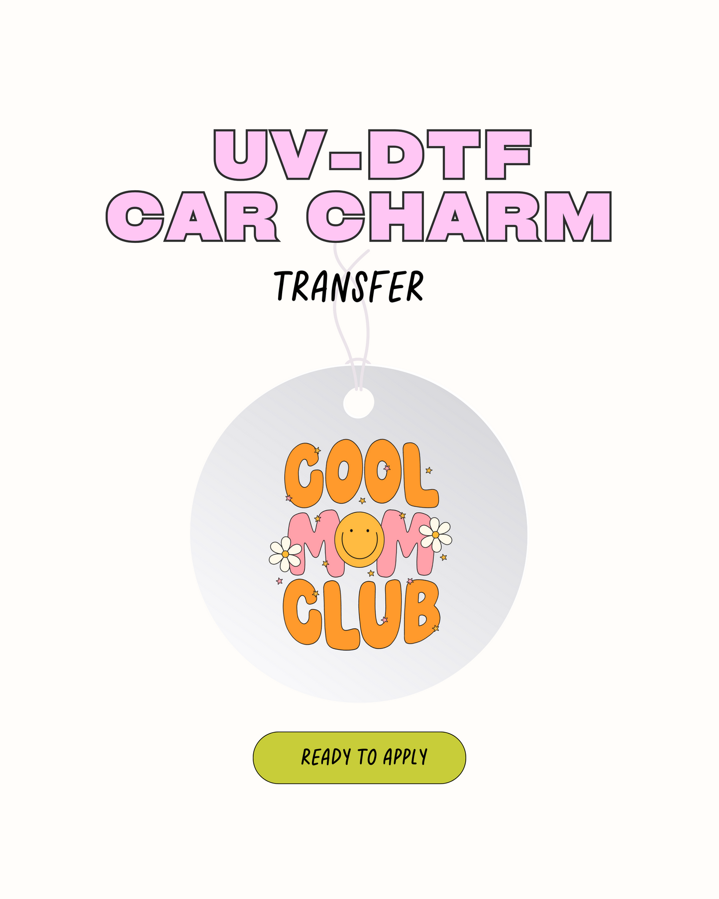 Cool Mom - Calcomanía con dije de coche