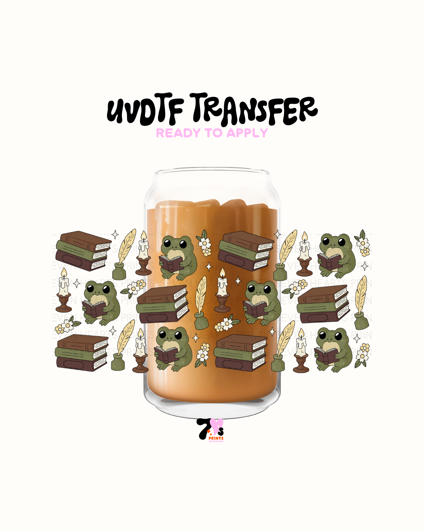 Frogs and Books - UVDTF Wrap