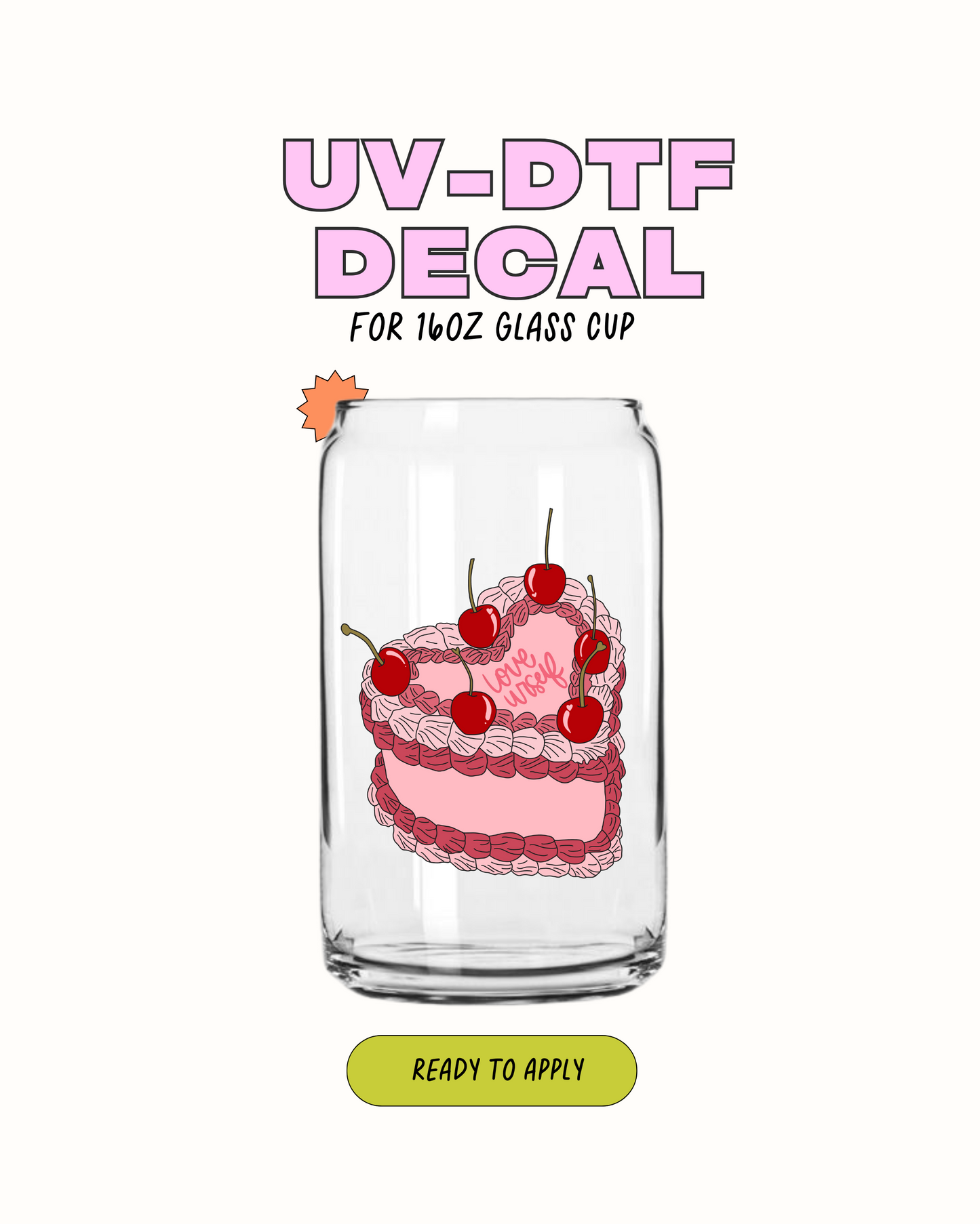 Ámate a ti mismo - UVDTF