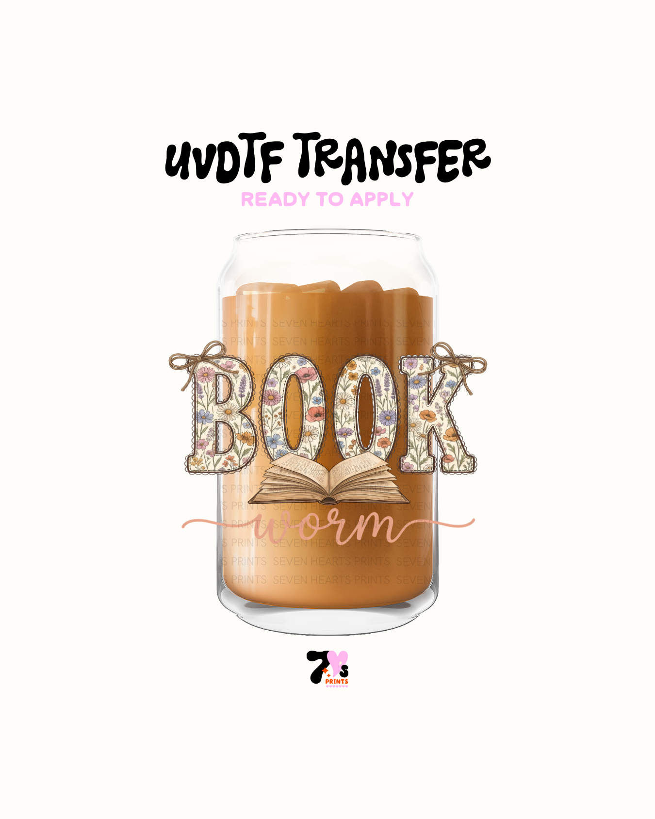 Book worm- UVDTF Decal