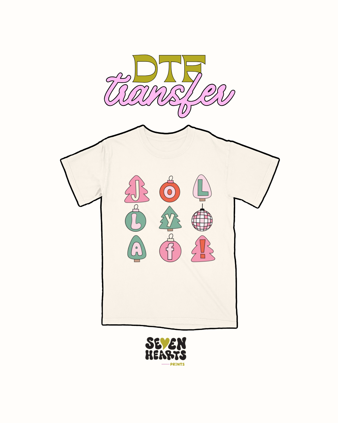 Jolly as fuck ornaments - DTF Transfer