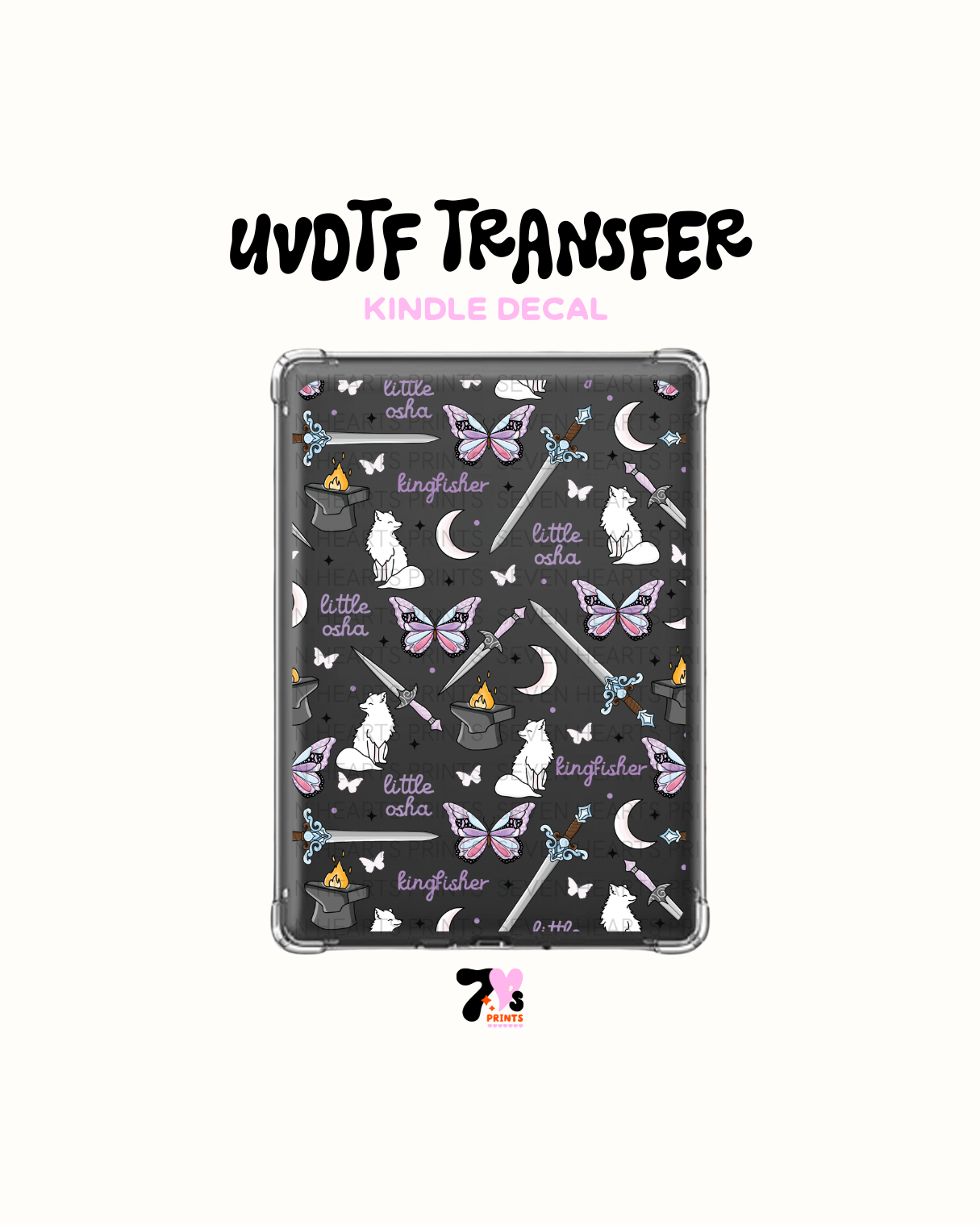 Quicksilver - UVDTF Kindle Decal
