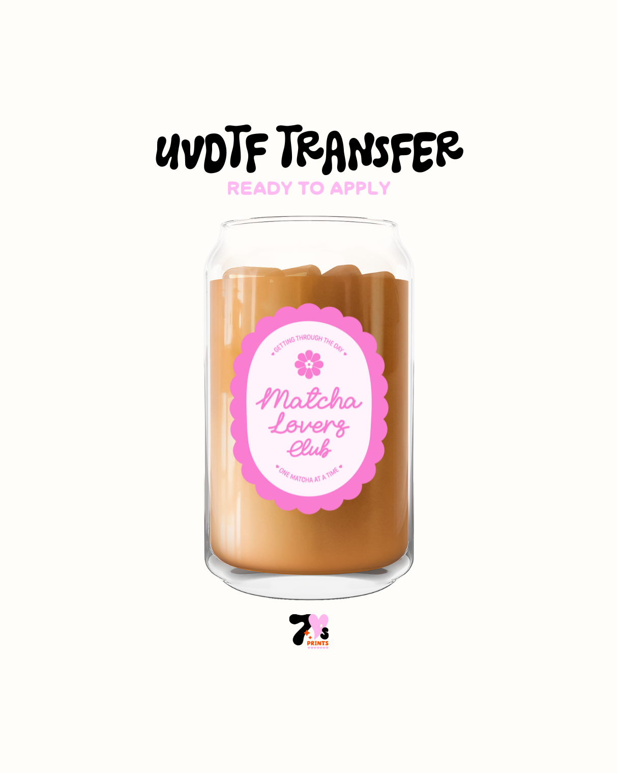 Matcha Pink and Light pink - UVDTF Decal