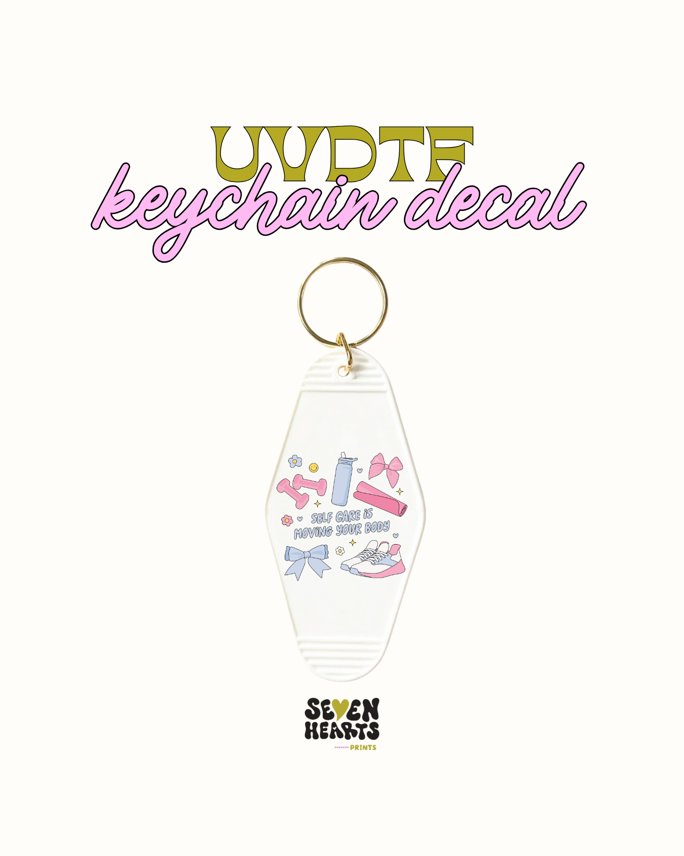 Moving your body - UVDTF Keychain