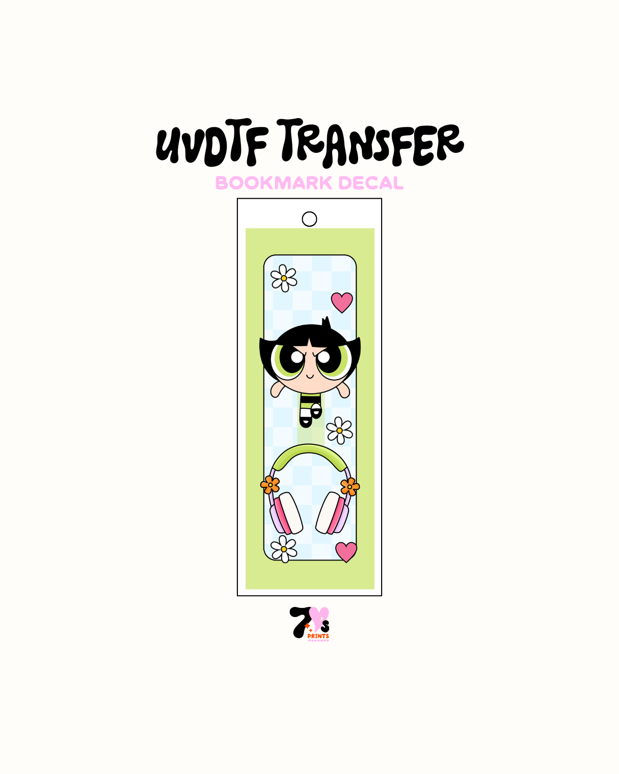 Green Girl - UVDTF Bookmark Decal