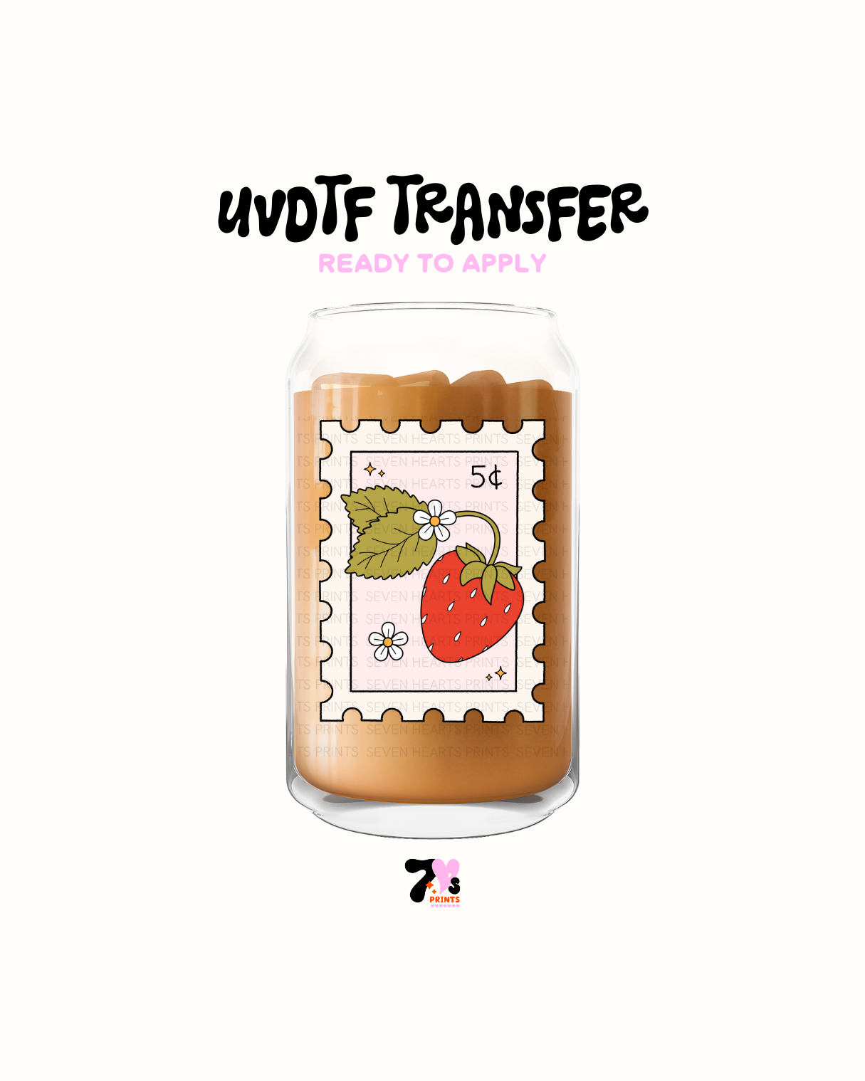 Strawberry Stamp - UVDTF Decal
