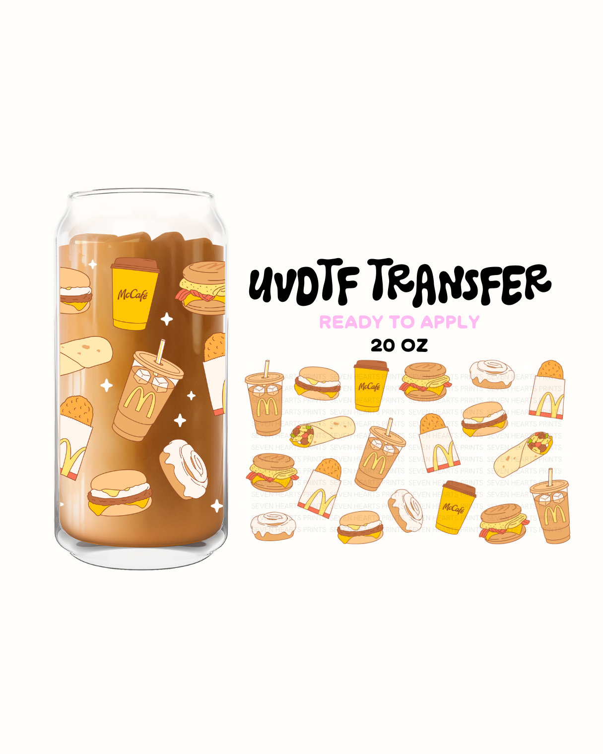 Mickey D's Breakfast - UVDTF 20oz Cup Wrap