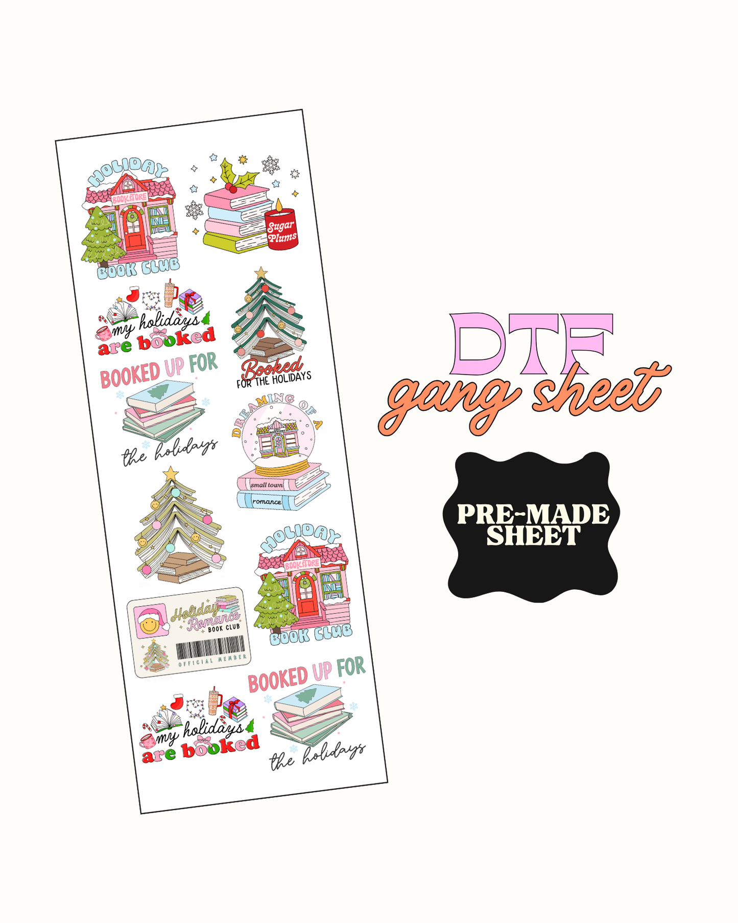 Bokish Christmas - Pre Made DTF Gang sheet