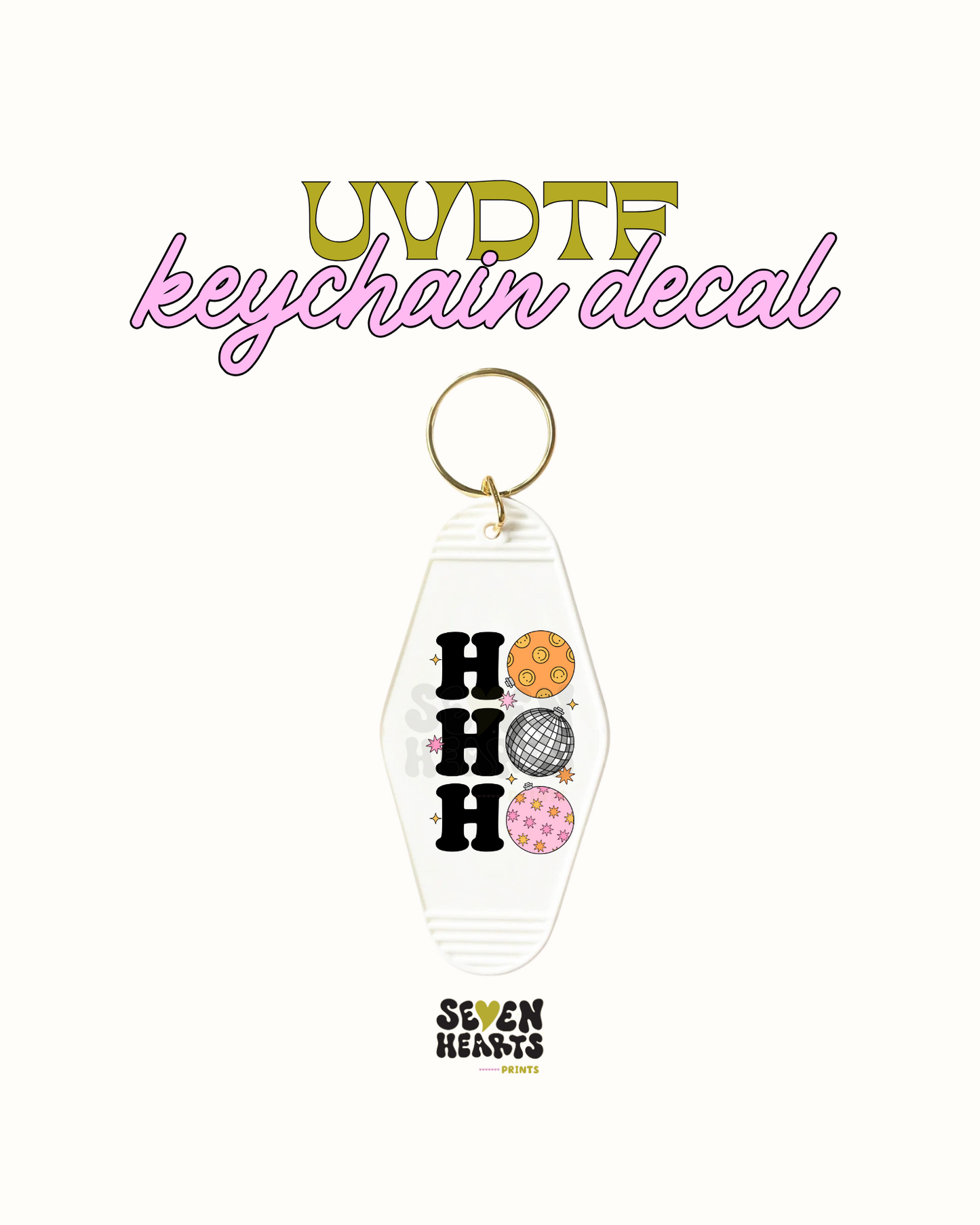 Ho-Ho-Ho disco - Set of 5 UVDTF