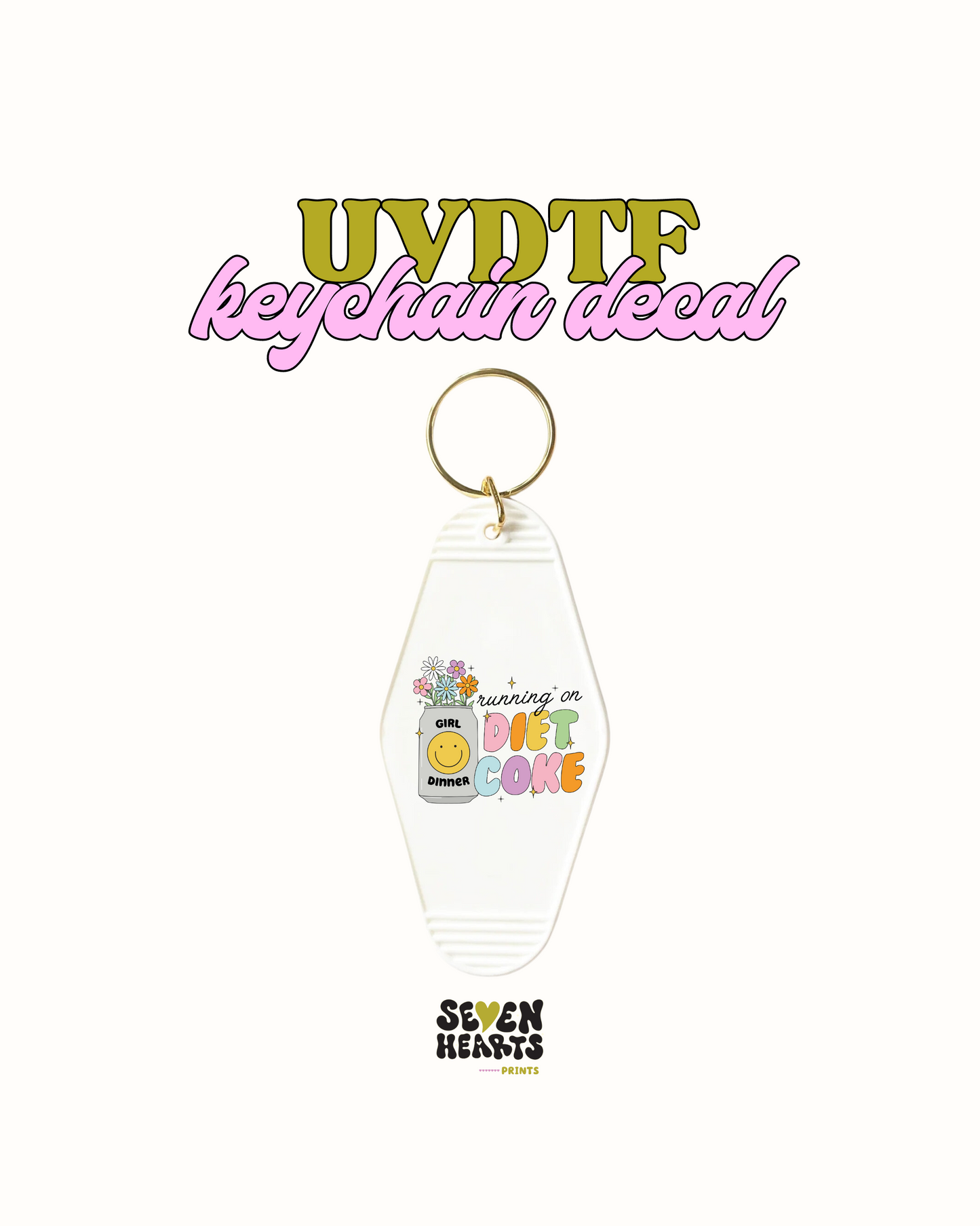 Diet coke - UVDTF Keychain
