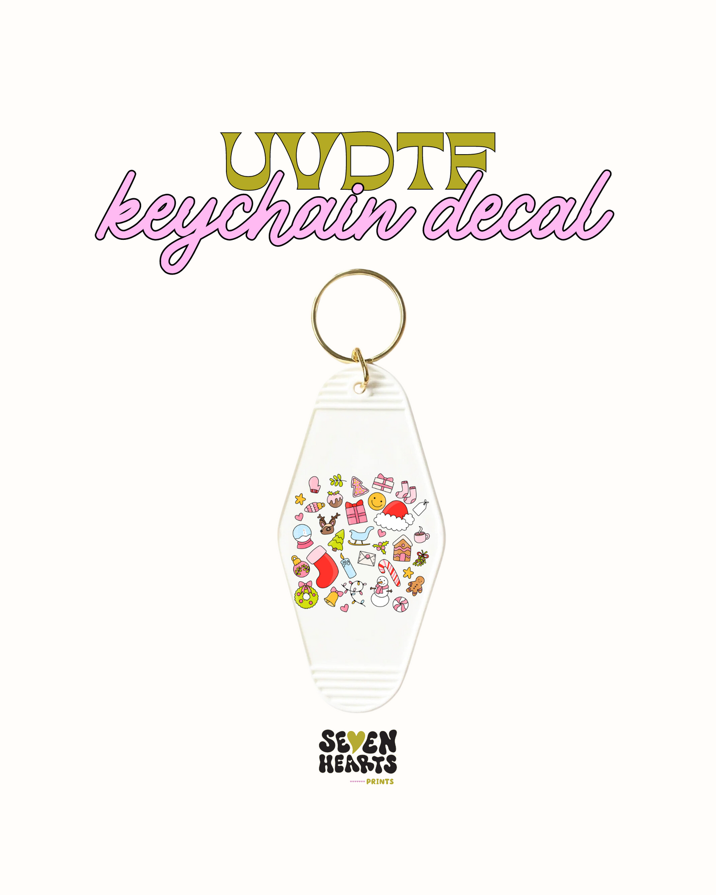 1989 - Juego de 5 calcomanías para llaveros