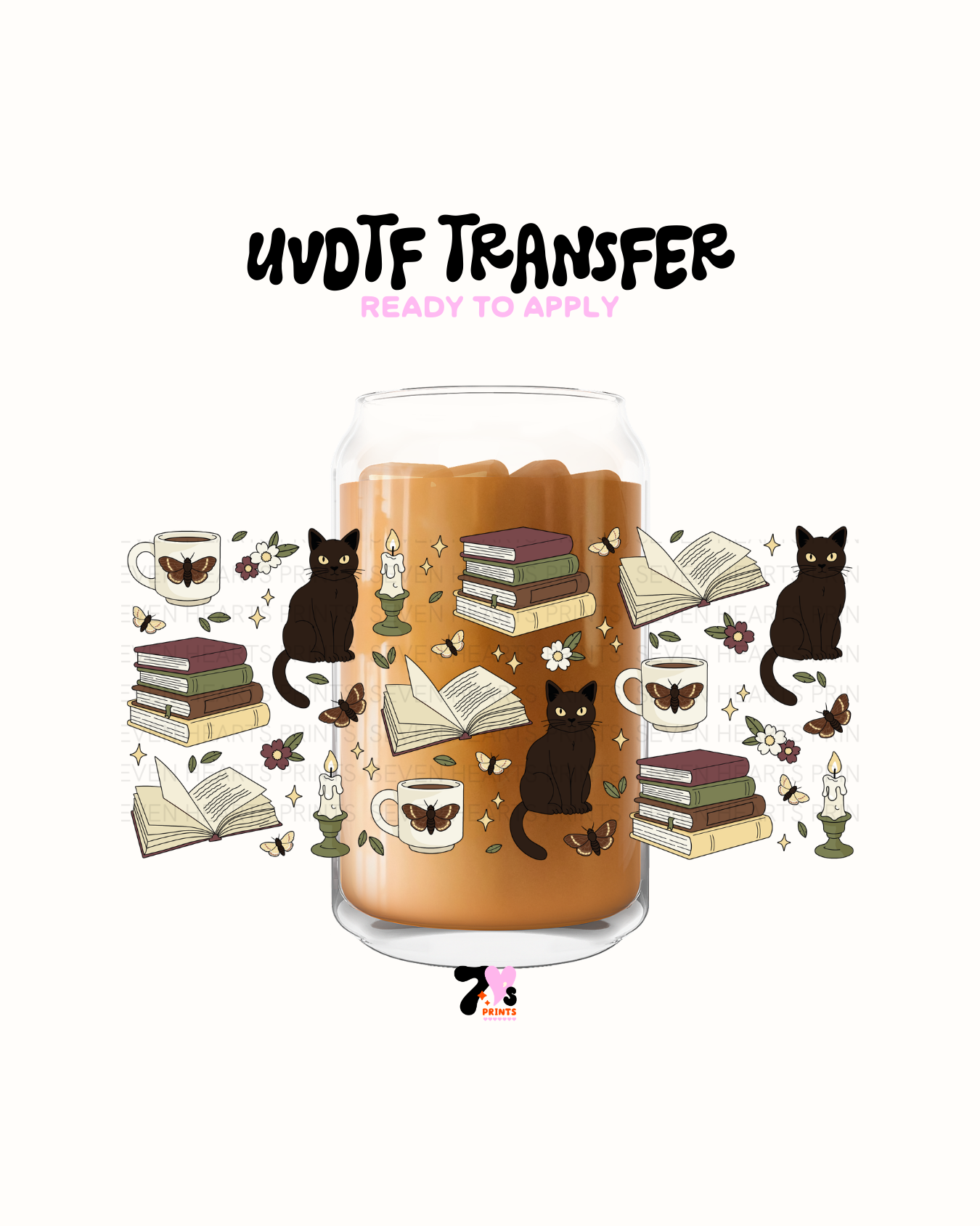 Black Cats and Books - UVDTF Wrap