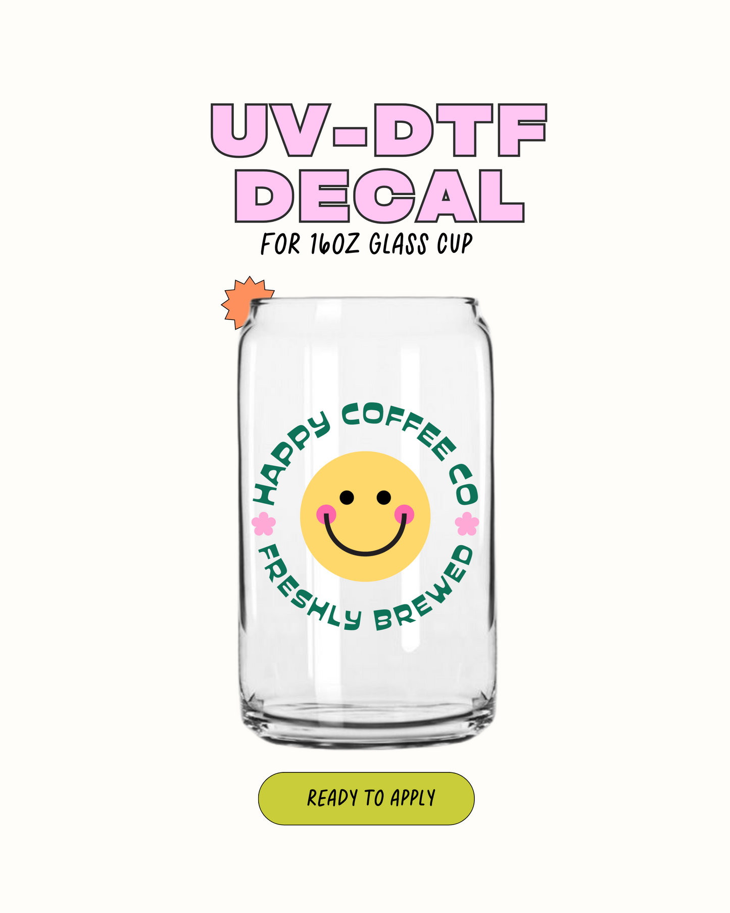 Happy Coffee Co - UVDTF