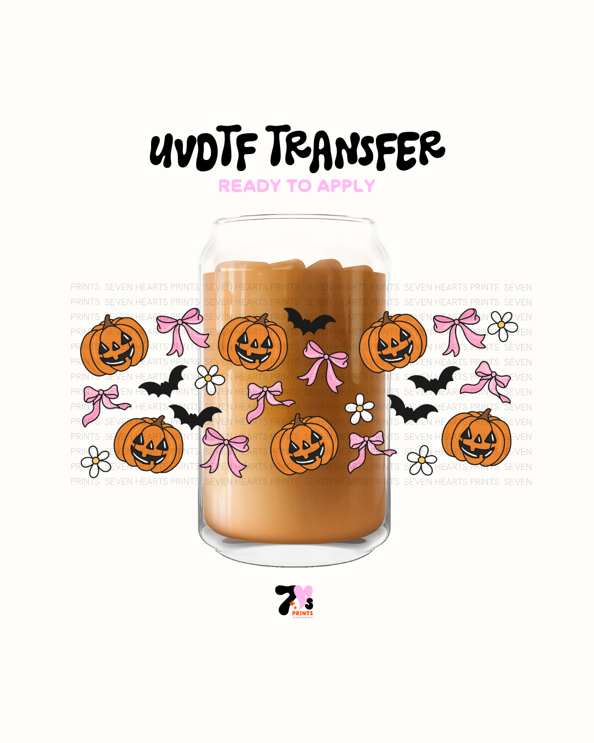 Pumpkins and bows - UVDTF Wrap
