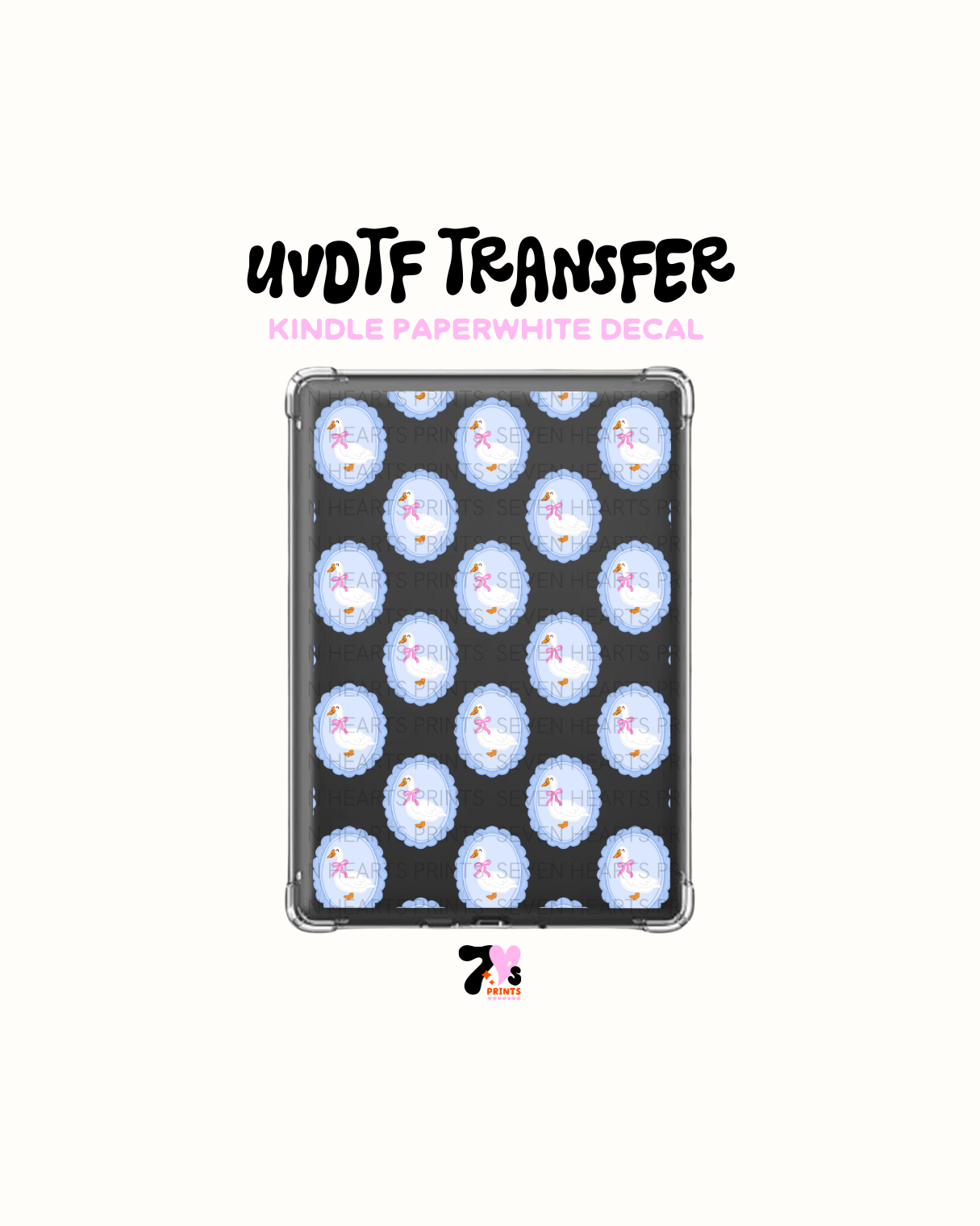 Coquette Geese - UVDTF Kindle Decal