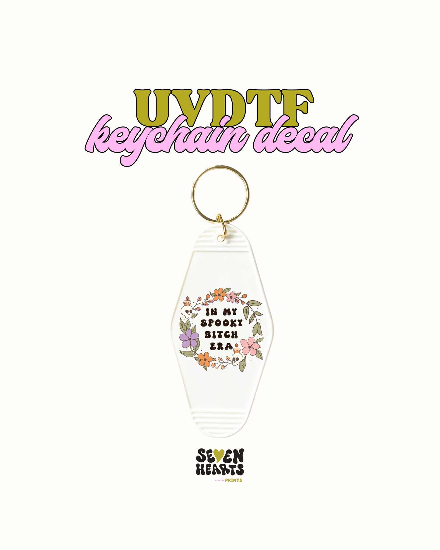 In my spooky B era - UVDTF Keychain