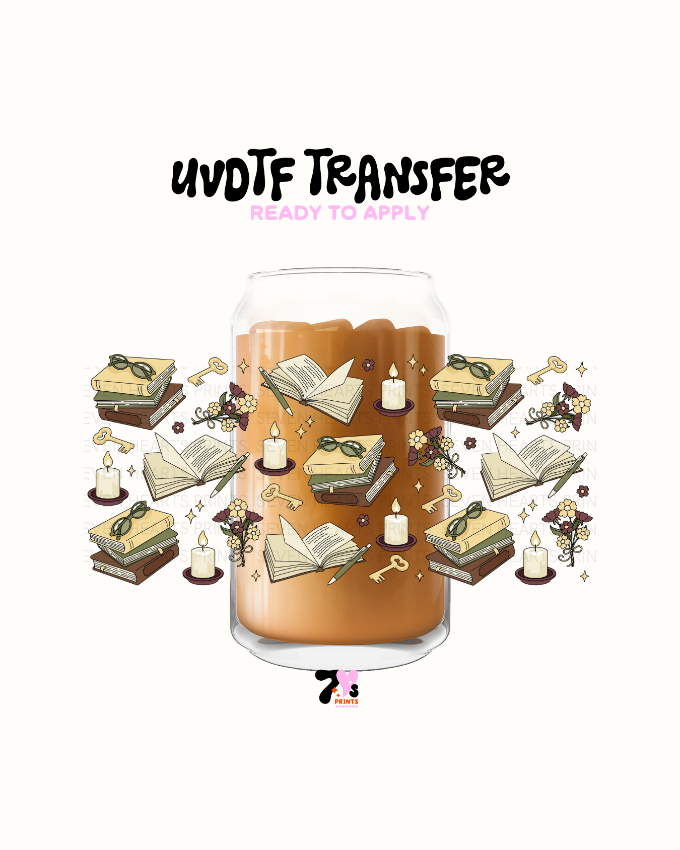 Magic books and candles- UVDTF Wrap