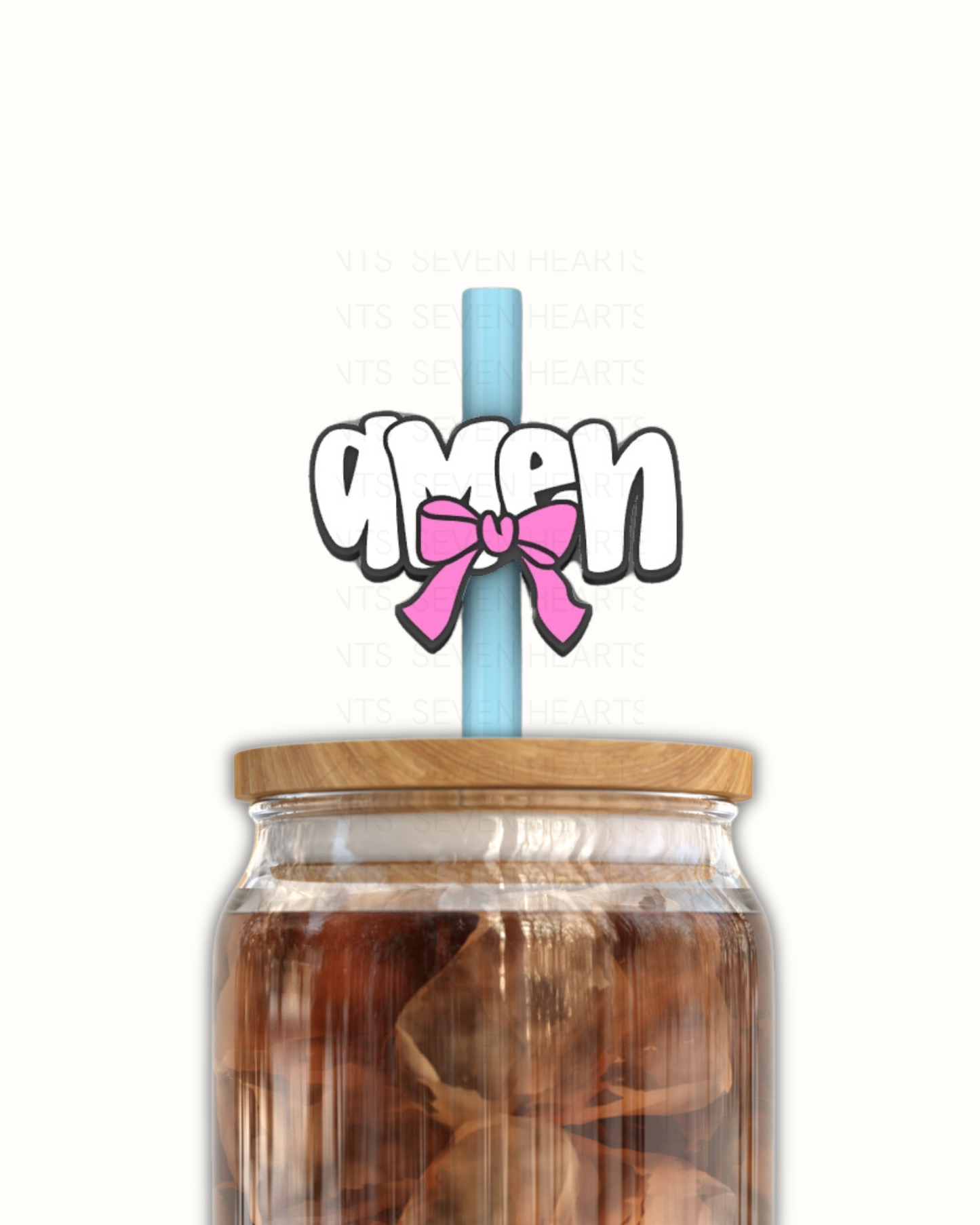 Amen 3D Straw Topper
