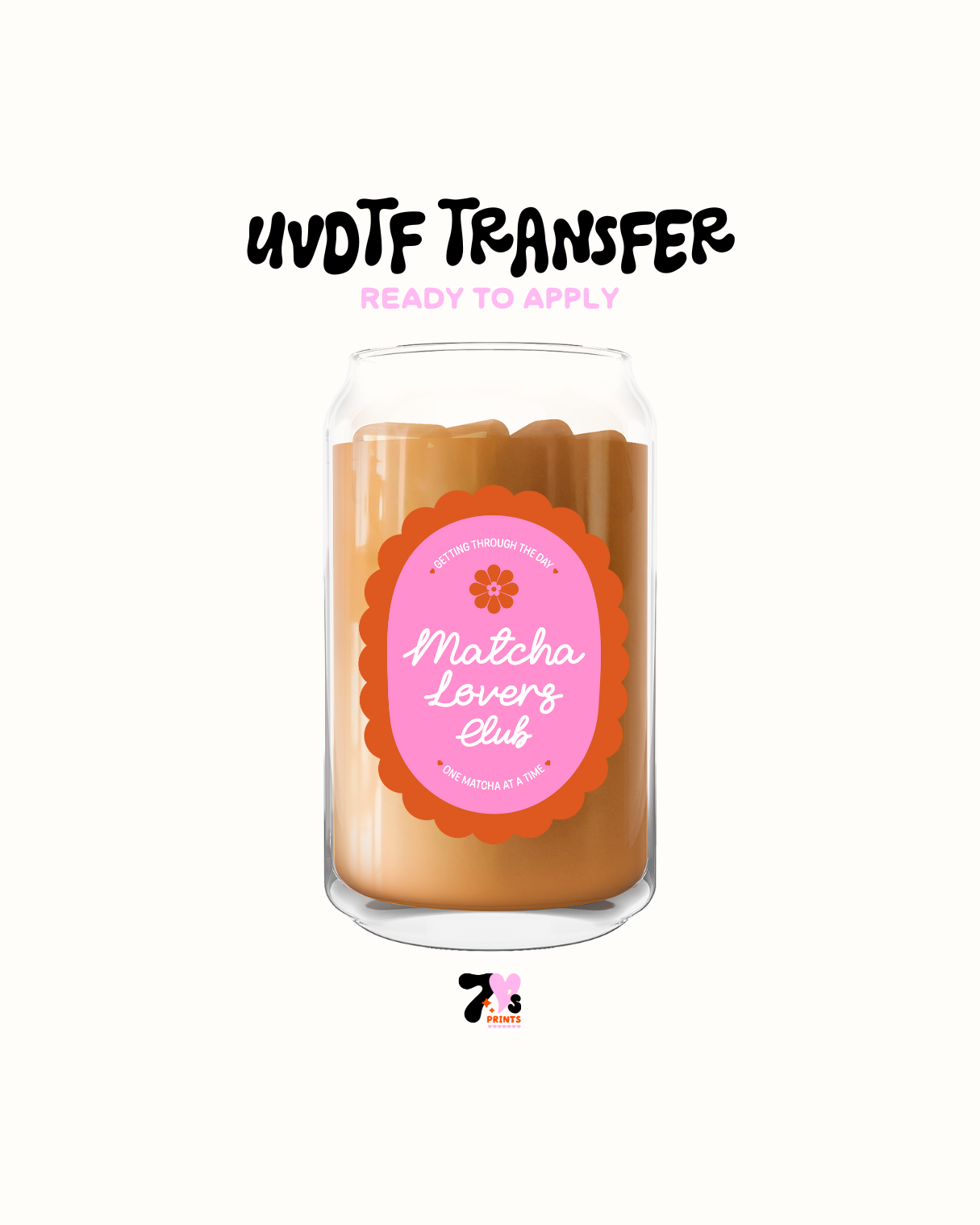 Matcha Pink and Hot pink - UVDTF Decal