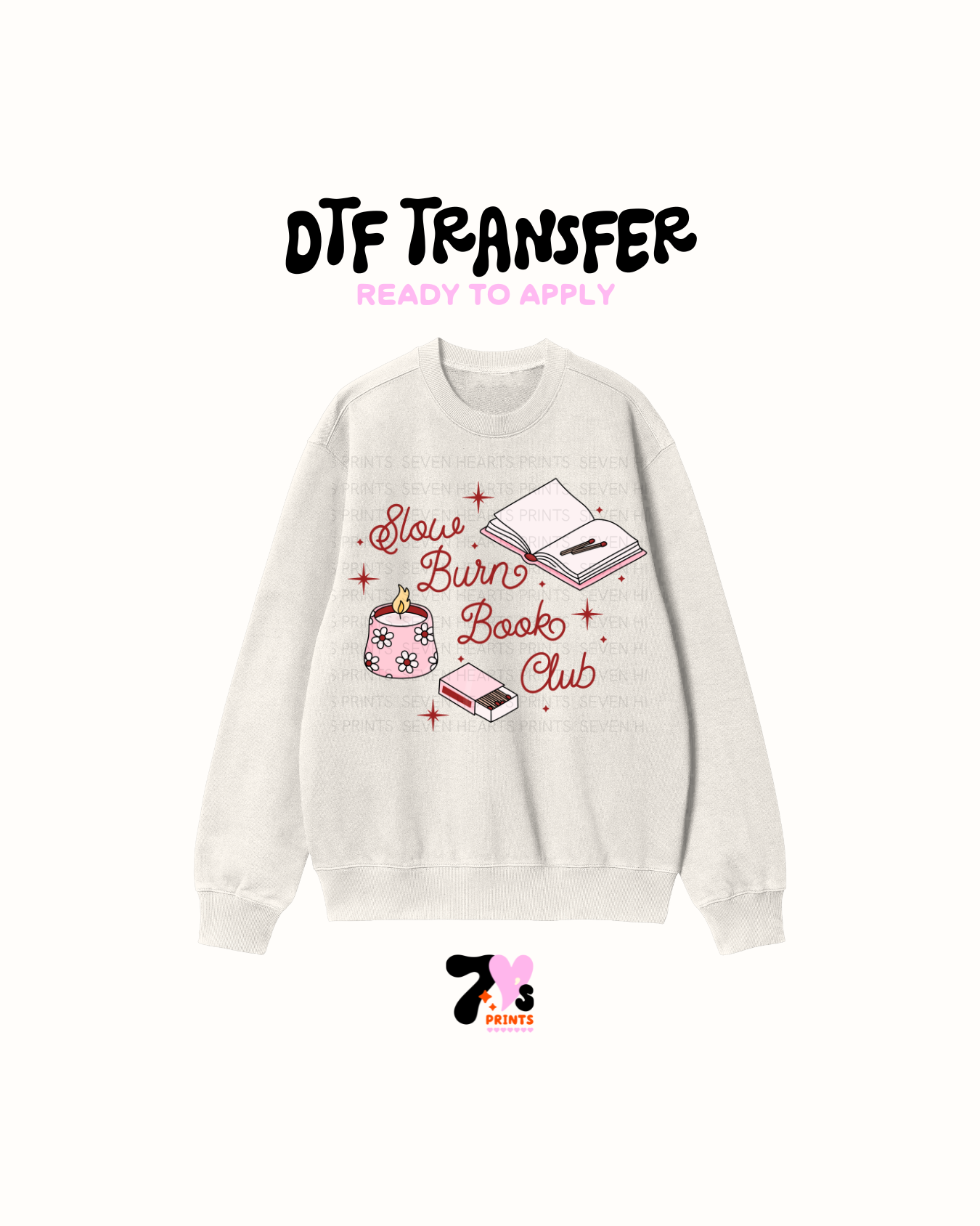 Slow Burn Book Club (Red) - DTF Transfers