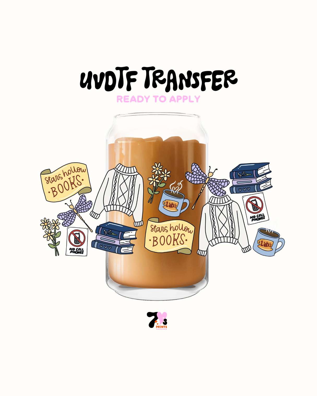 Stars Hollow books - UVDTF Wrap