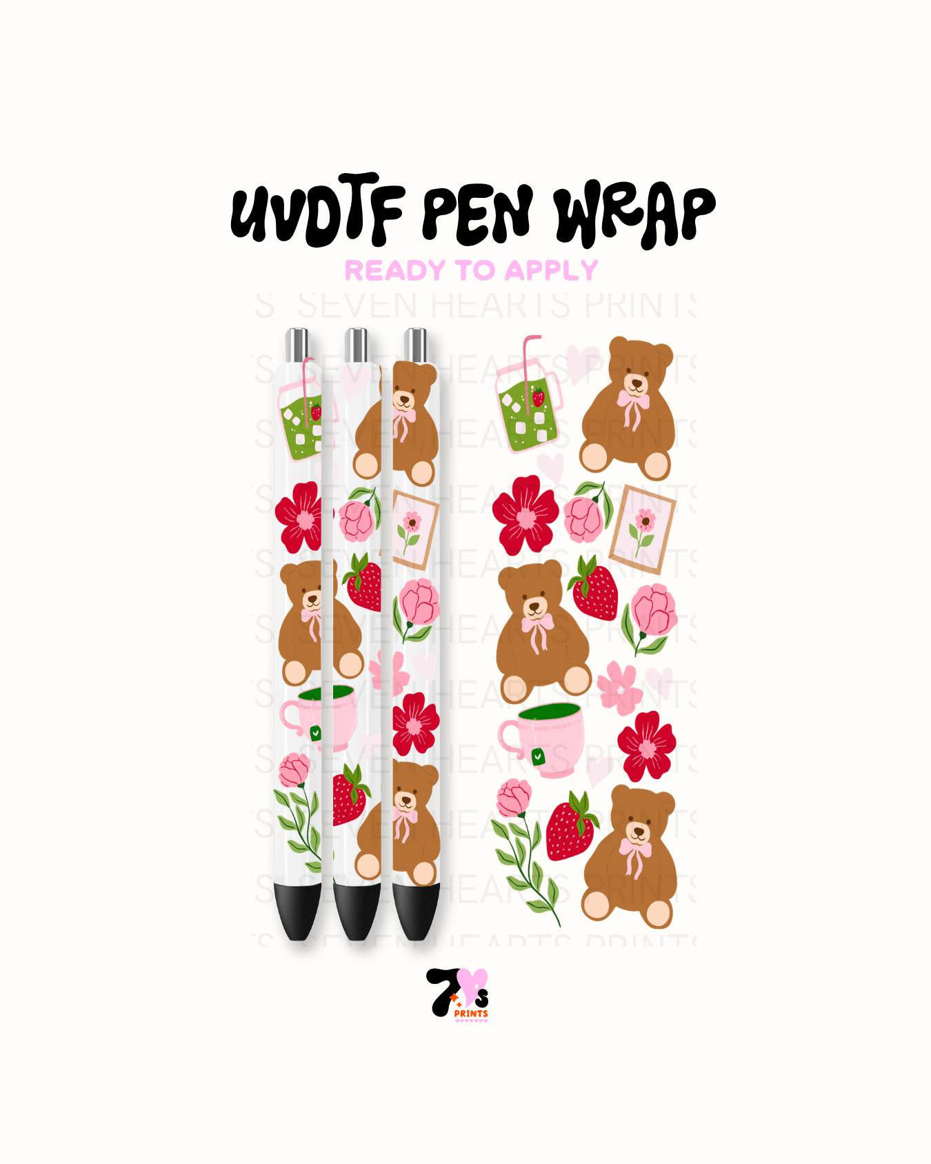UVDTF Pen Wrap #11 Set of 3