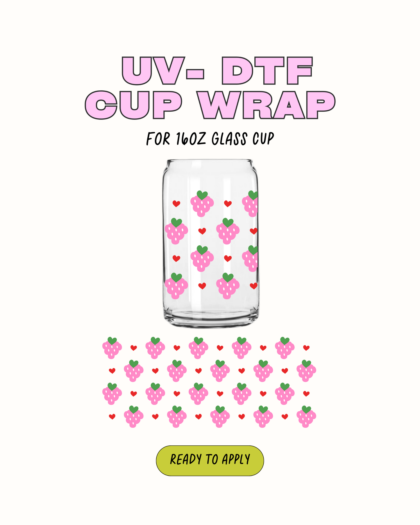 Cute Strawberries - UVDTF