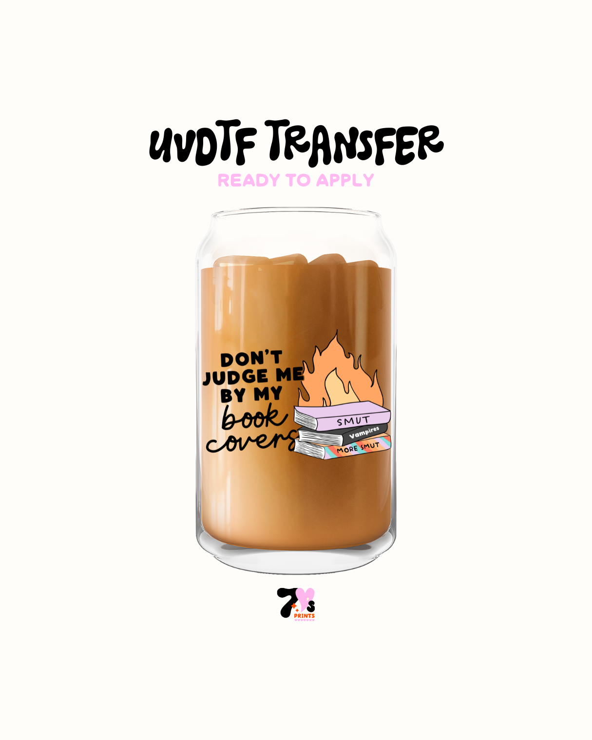 Dont judge me by my book covers - UVDTF Decal