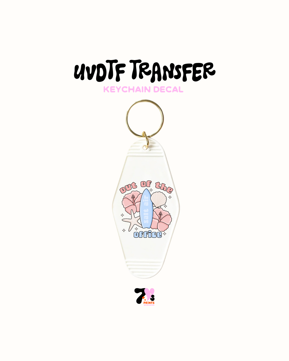 1989 - Juego de 5 calcomanías para llaveros