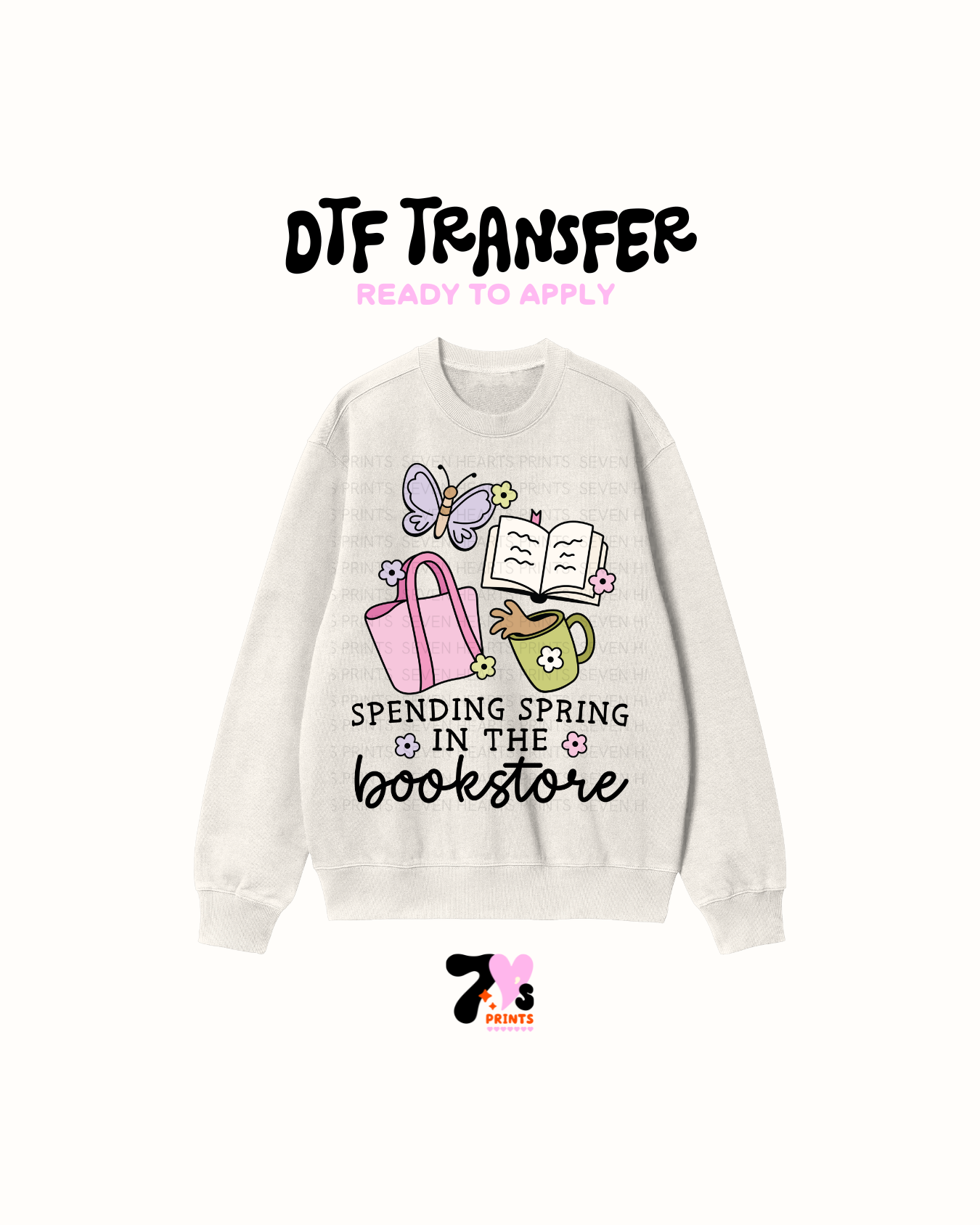 Spending spring in the bookstore - DTF Transfers