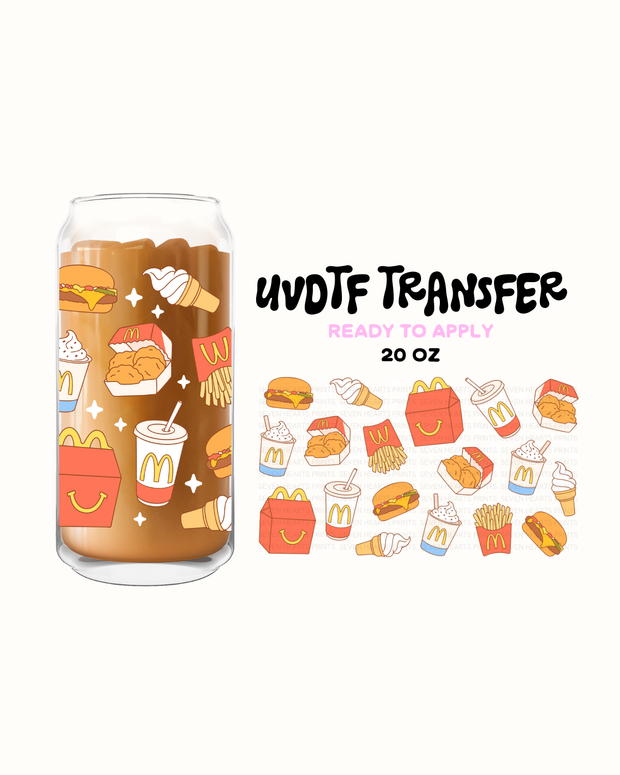Mickey D's - UVDTF 20oz Cup Wrap