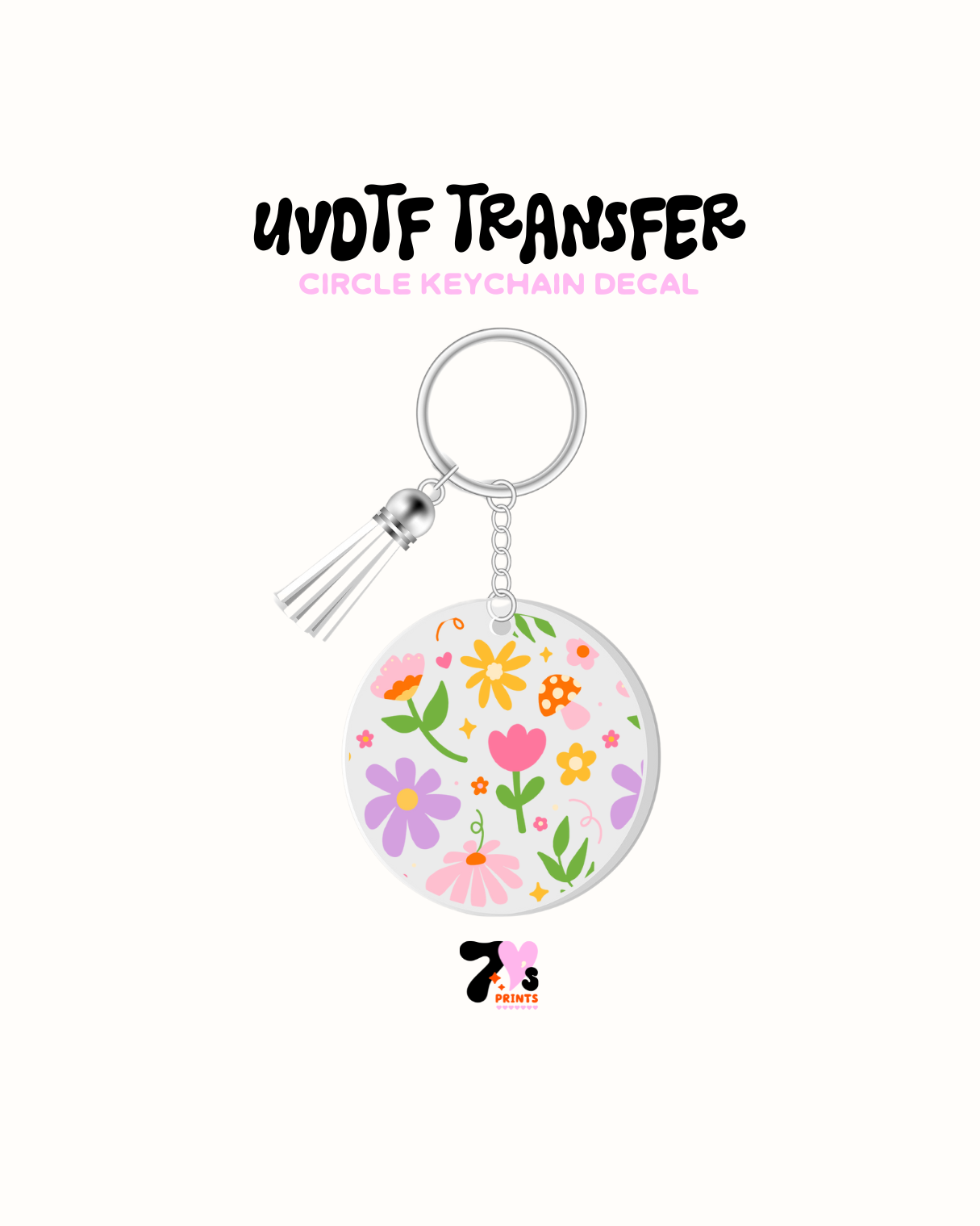 Flower garden - Round Keychain