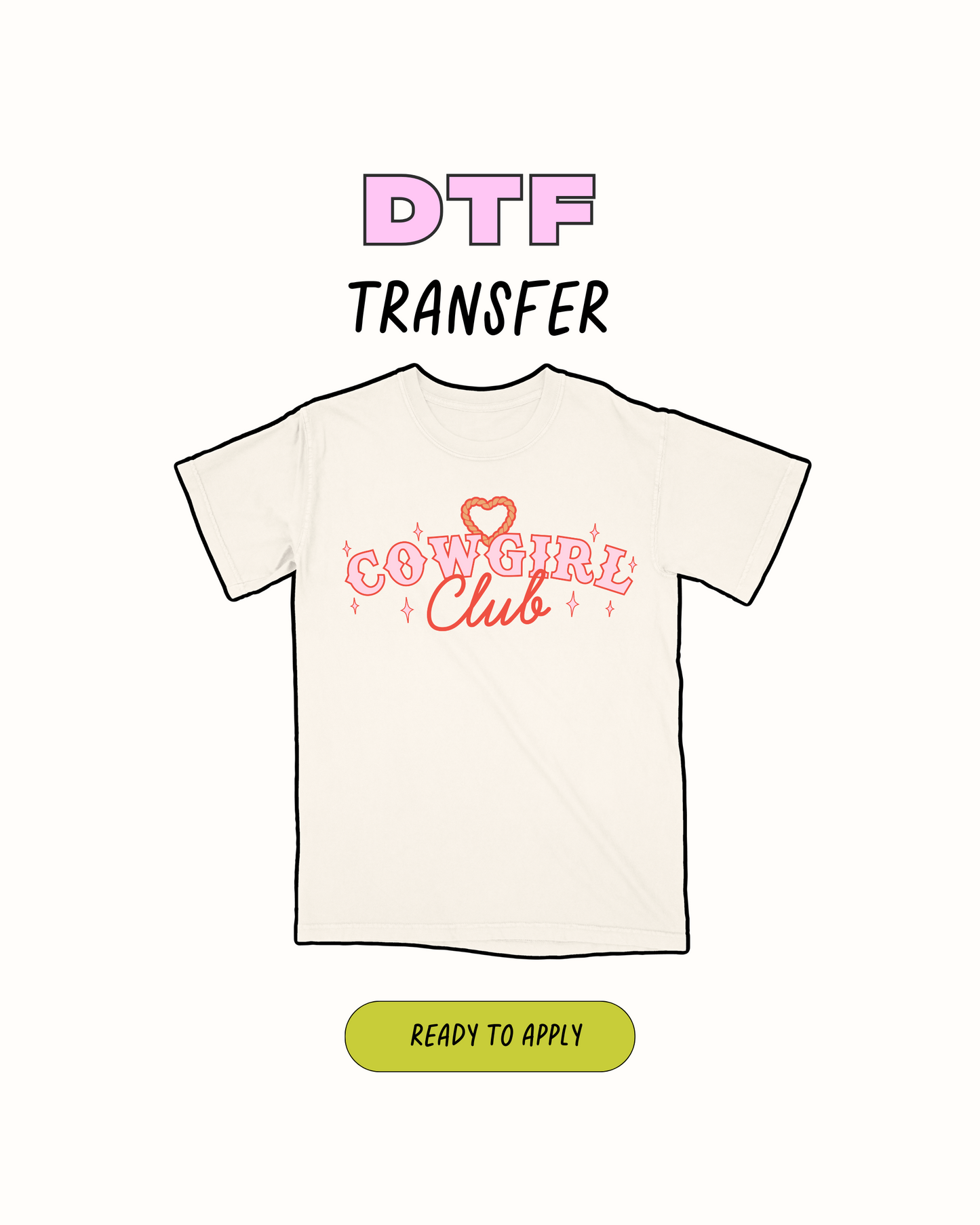 Cowgirl Club - DTF Transfer