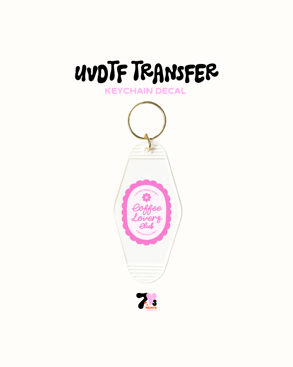 Coffee girlie - UVDTF Keychain