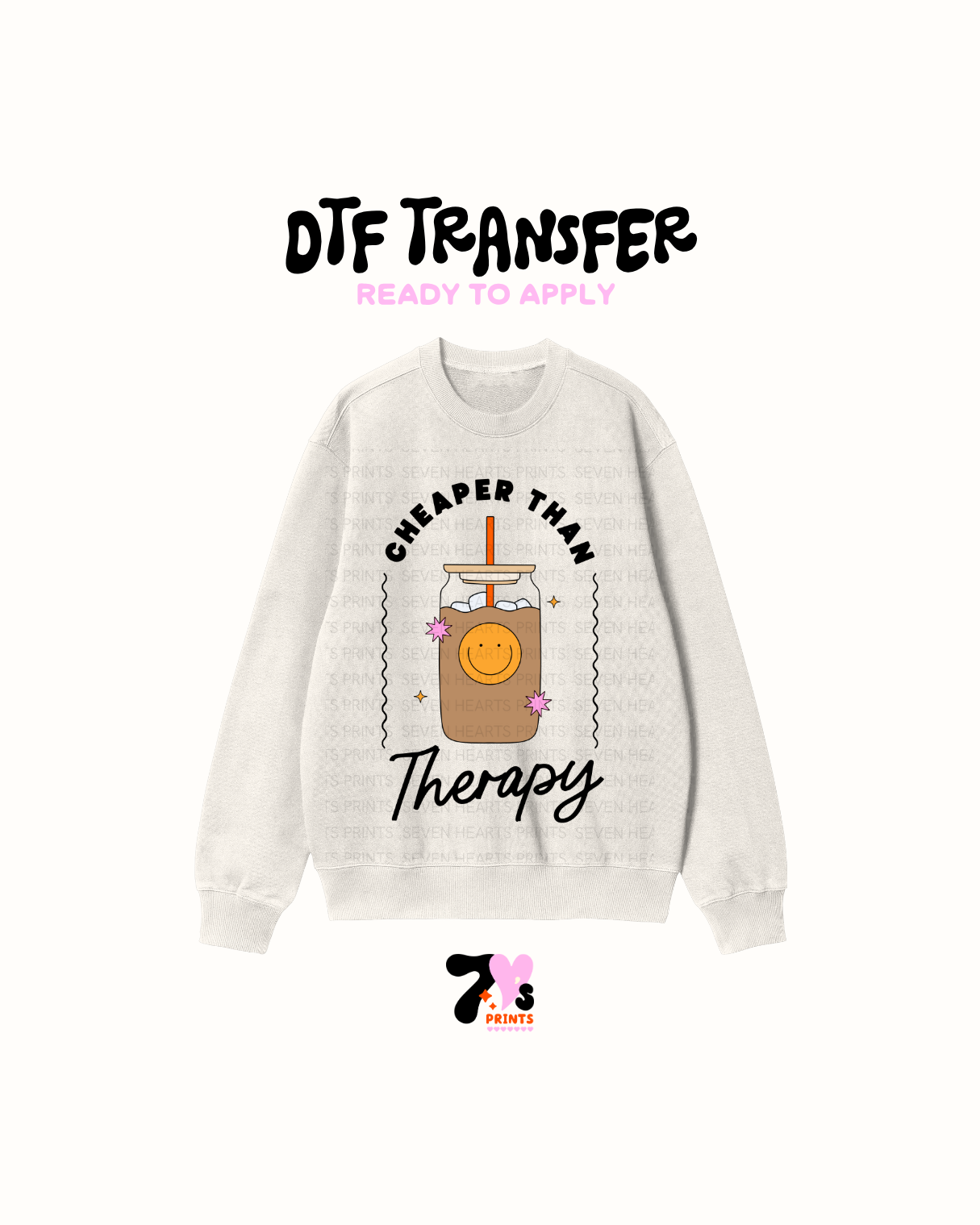 Cheaper than Therapy coffee - DTF Transfer