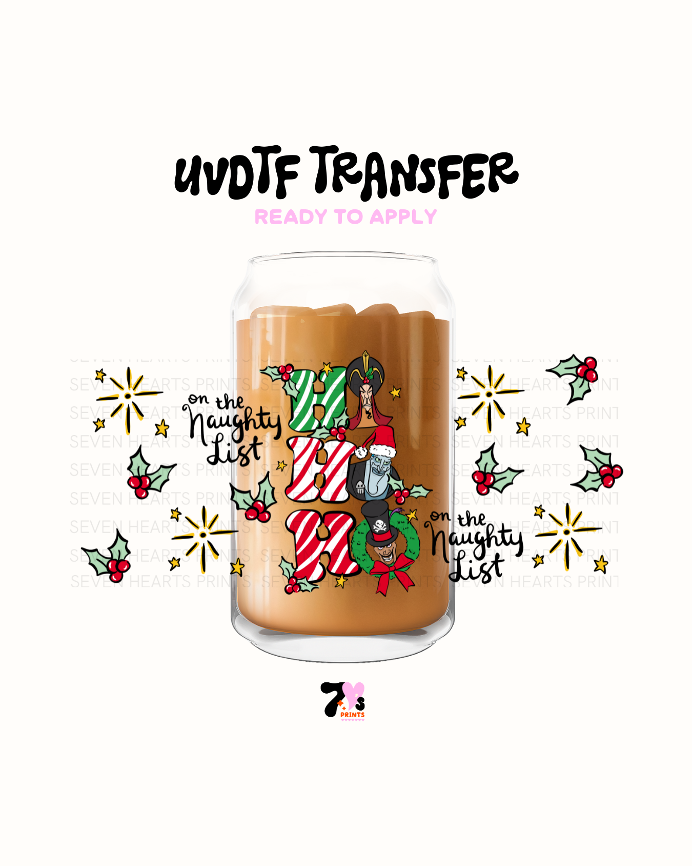 HoHo on the naughty list - UVDTF Wraps