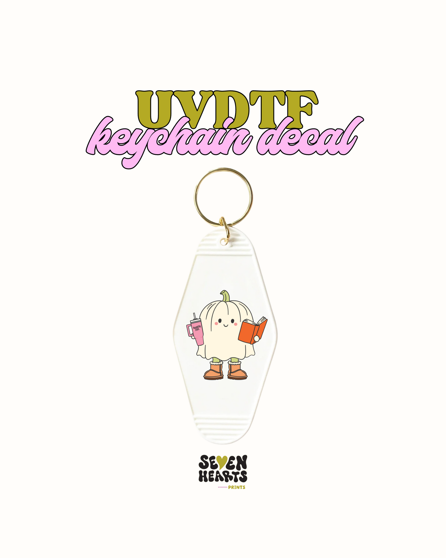 Cute ghosty - Keychain Decal Set of 5