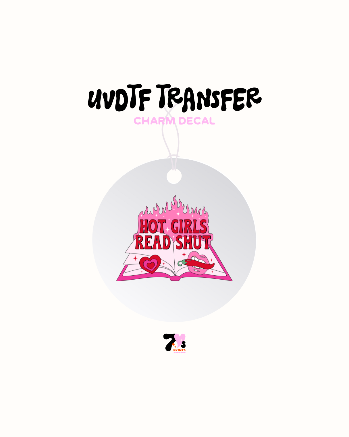 Hot girls read shut - Car Charm Decal UVDTF