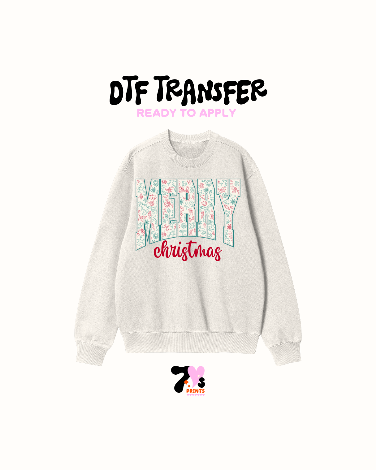 Merry xmas green - DTF Transfers