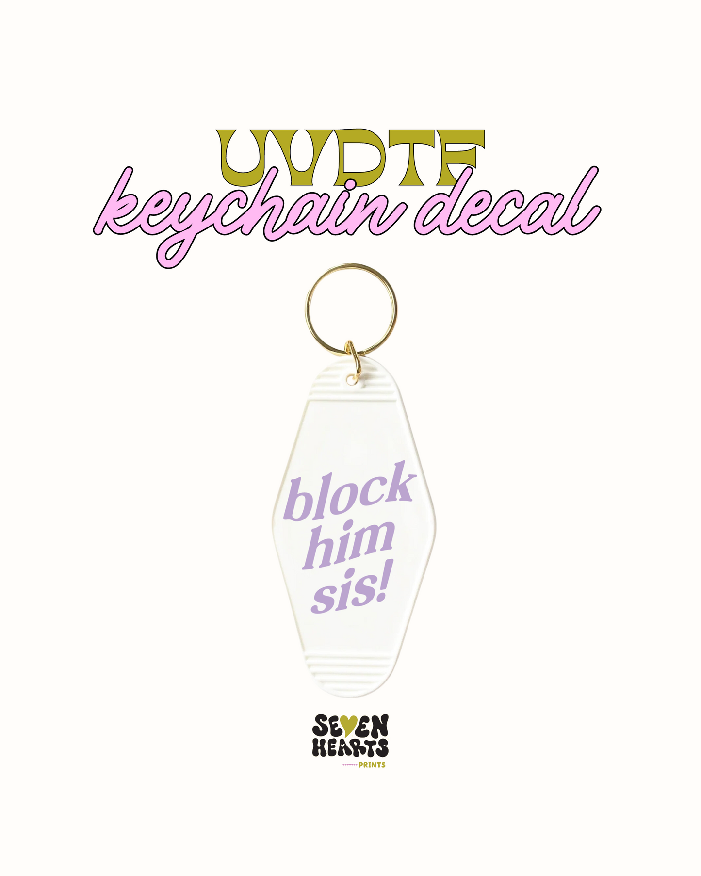 Block him sis - UVDTF Keychain
