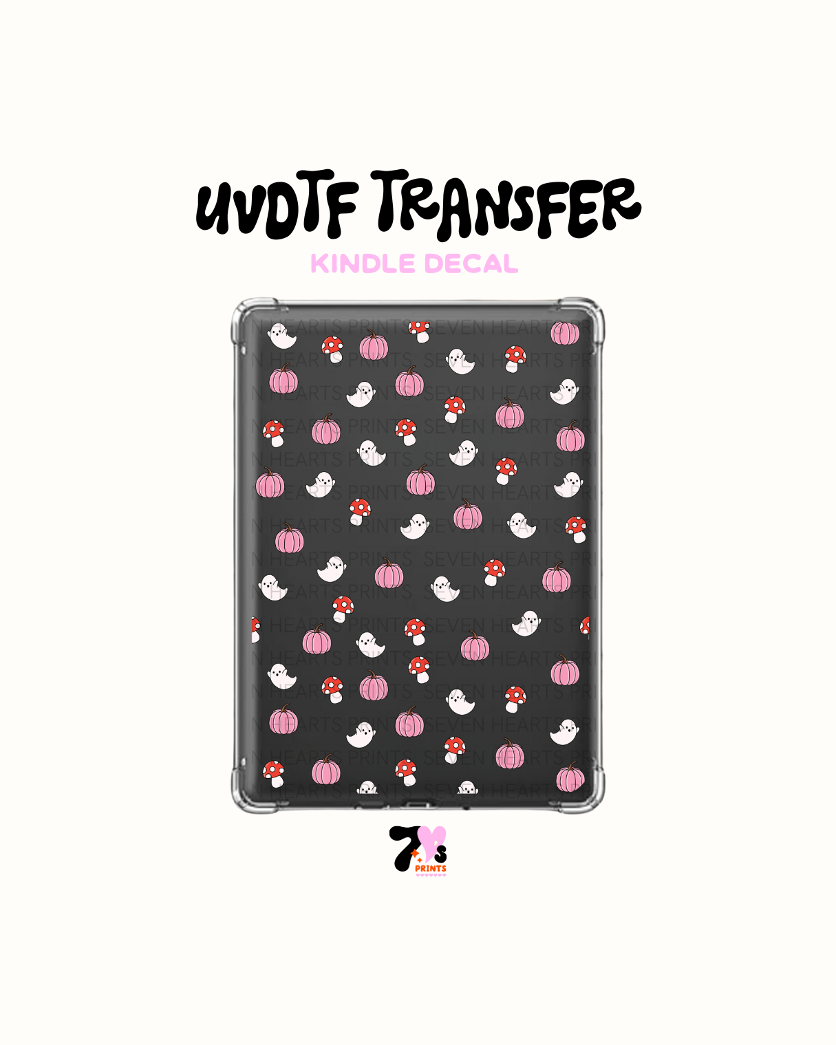 Pumpkins and Mushies - UVDTF Kindle Decal