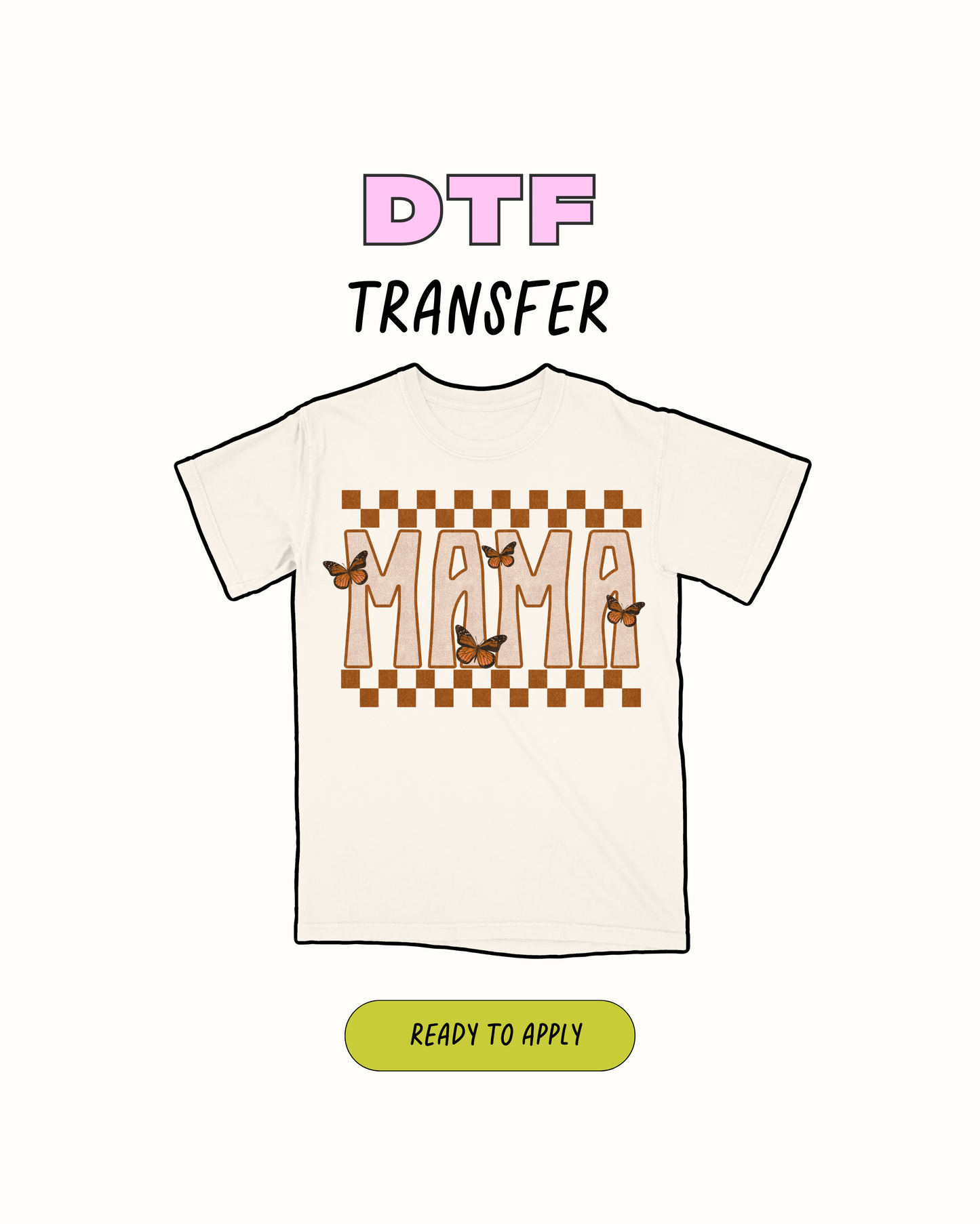 Mamá a cuadros - Transferencia DTF