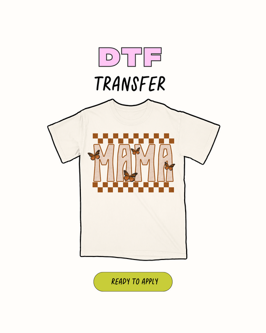 Mama checkered - DTF Transfer