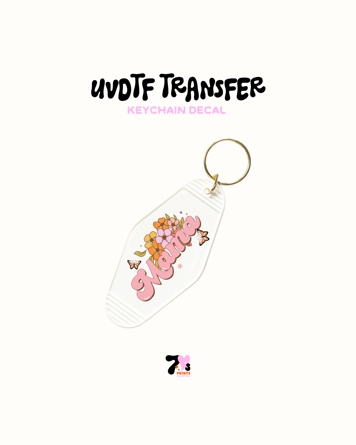 Mama Flowers - UVDTF Keychain